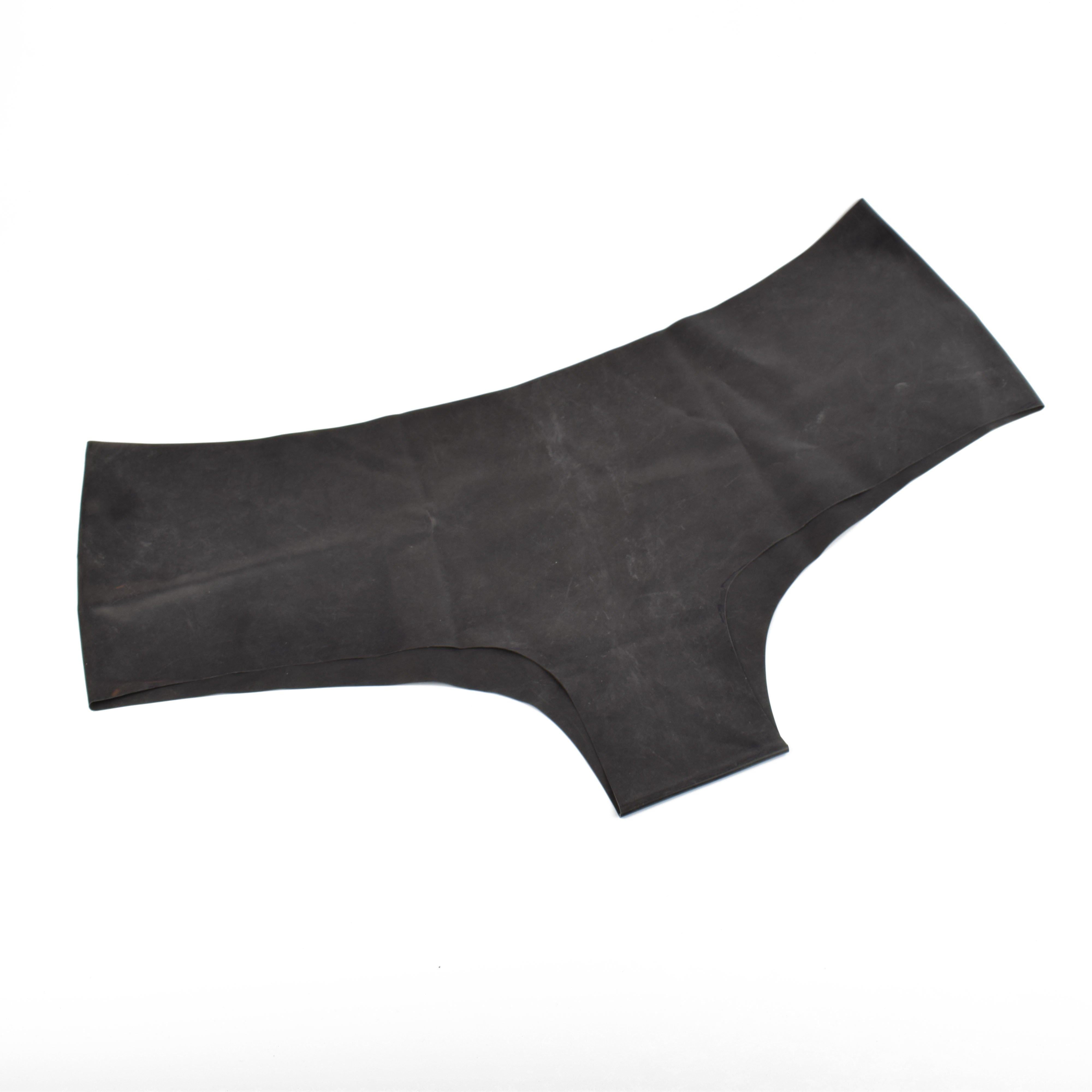 Rubberfashion Latex Hotpants - sehr knapper sexy Rubber Slip - Latex Slip kurz - Latex Dessous Damen und Herren