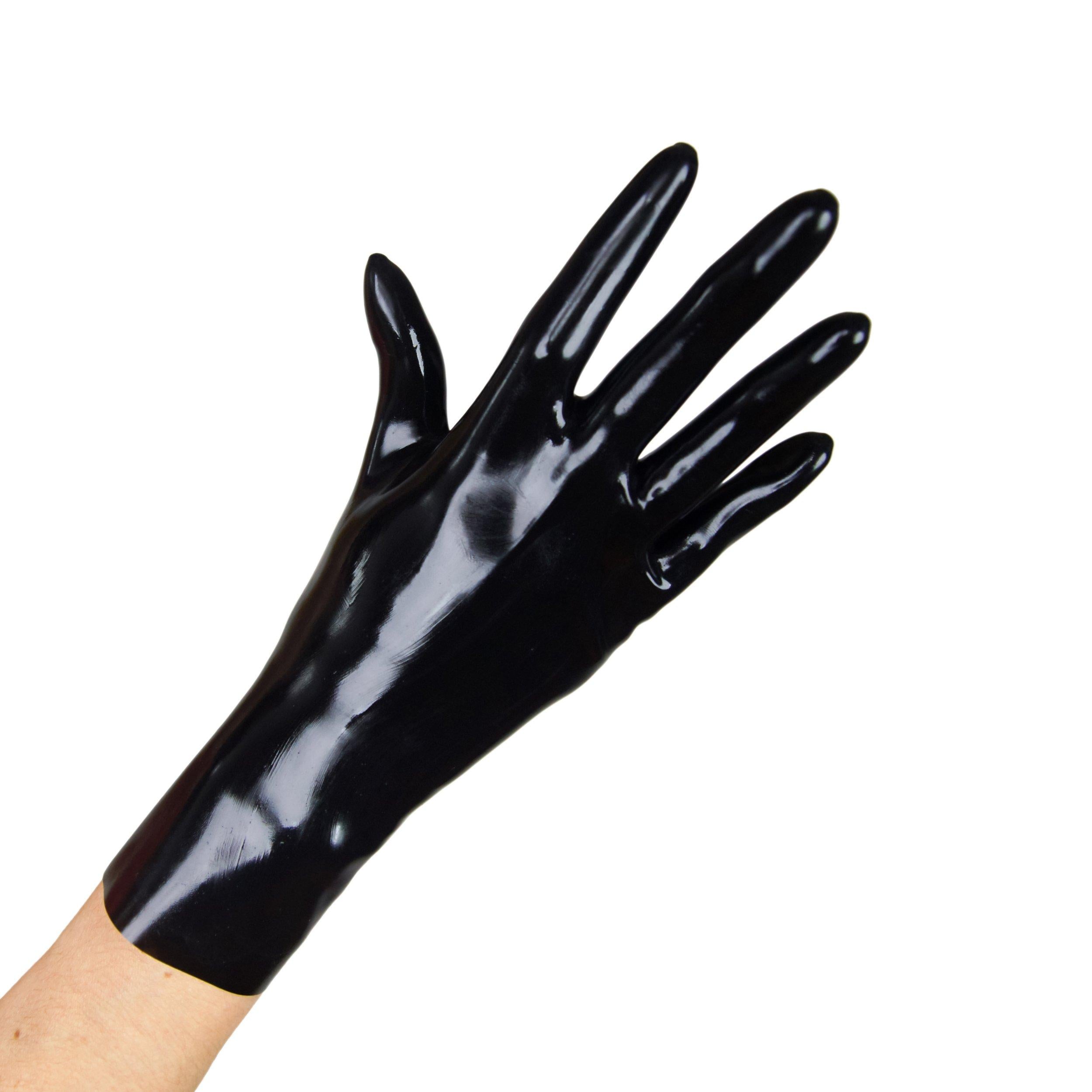 Rubberfashion Latex Handschuhe Damen kurz extra dick - Rubber Gloves - Sexy Latexhandschuhe für Damen und Herren