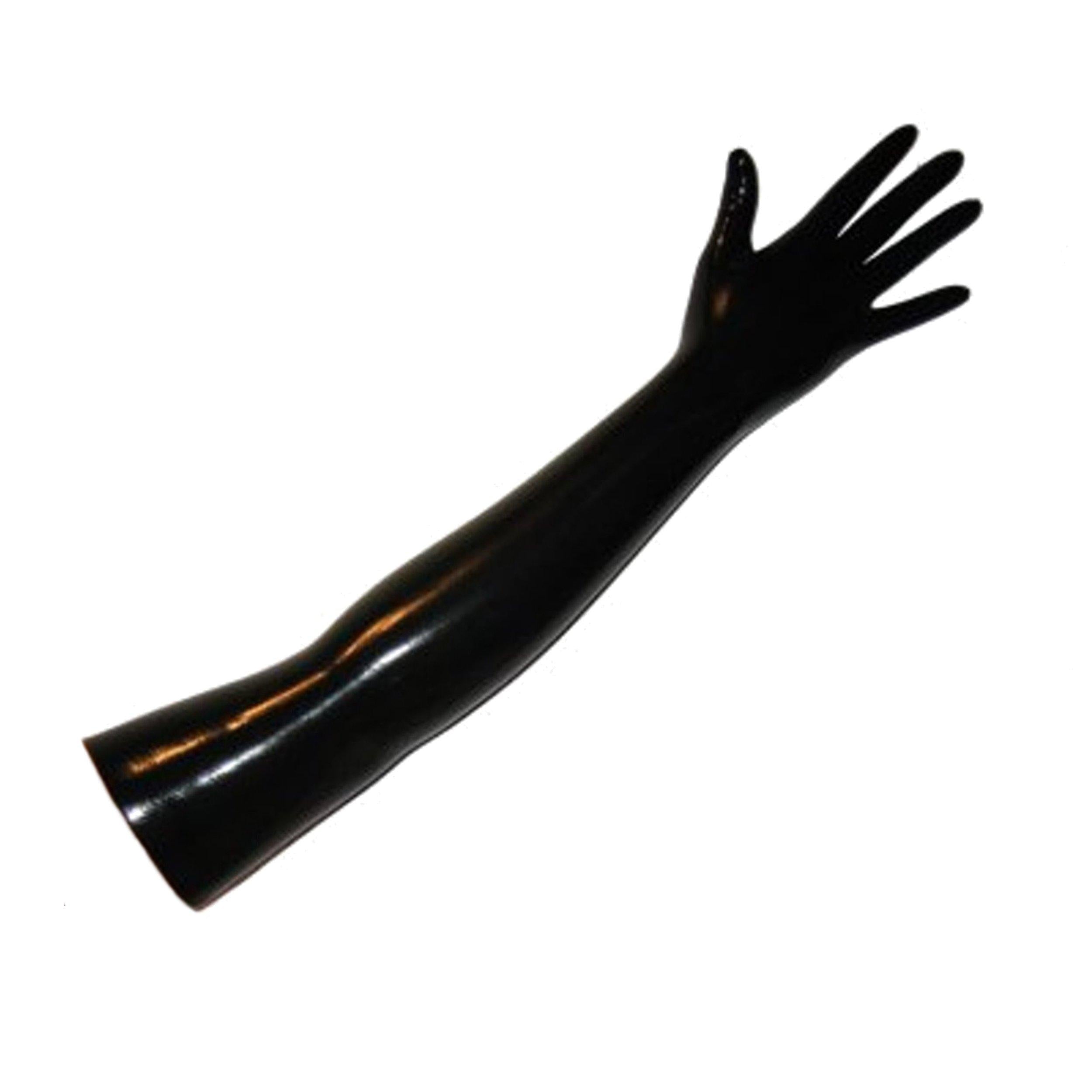 Latex Handschuhe lang extra dick - Rubberfashion Sexy Rubber Gloves - Sex Latexhandschuhe für Damen und Herren Paar