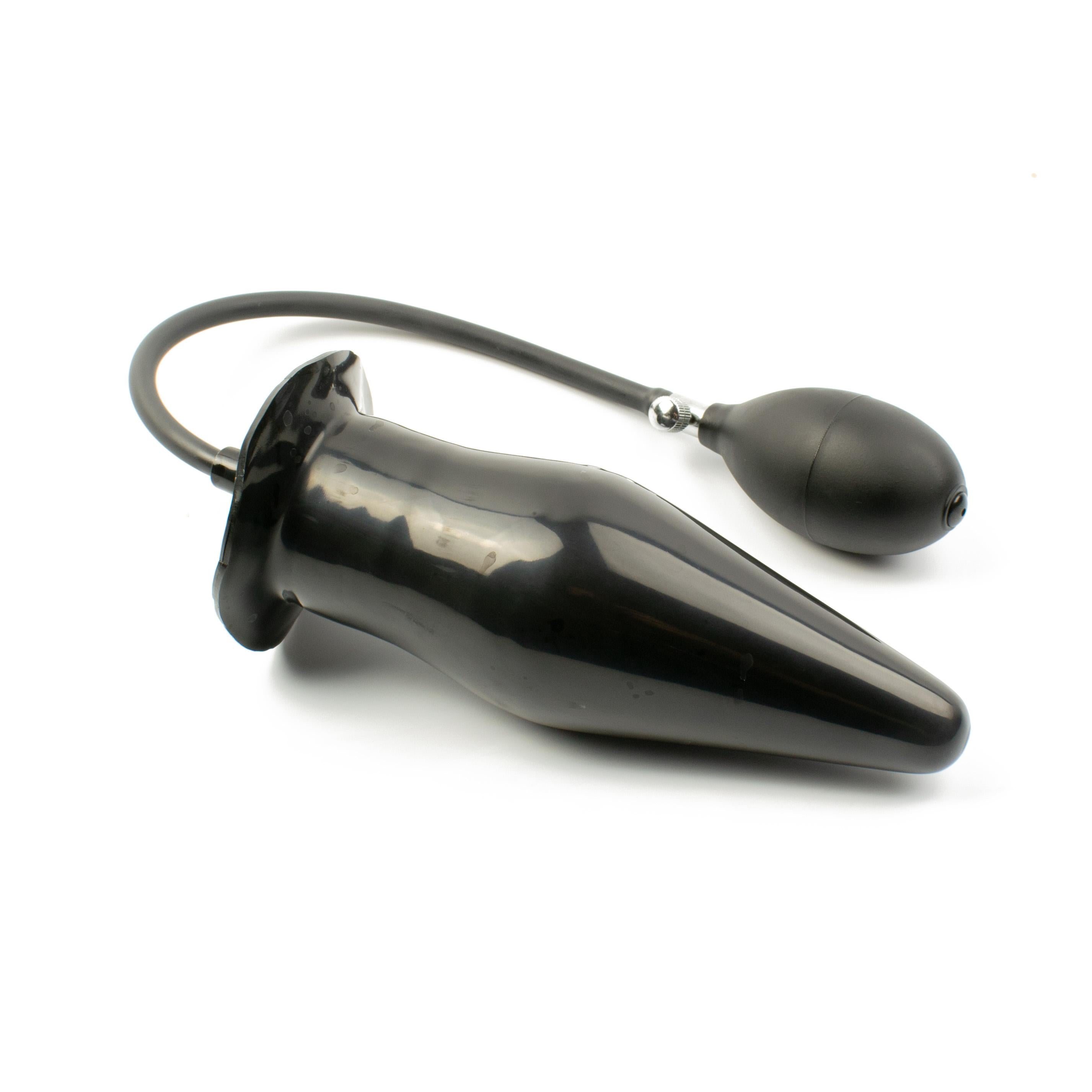 Rubberfashion Latex Inflatable Butt Plug - XXL - Inflatable Anal Plug with Pump for Women and Men 17.5 x 7 cm Rubberfashion Latex Inflatable Butt Plug - XXL - Inflatable Anal Plug with Pump for Women and Men 17.5 x 7 cm