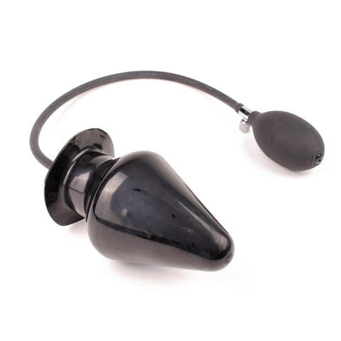 Inflatable Anal Butt Plug Extreme XXXL - with Pump for Women and Men 15 x 9 cm - Rubberfashion Latex
