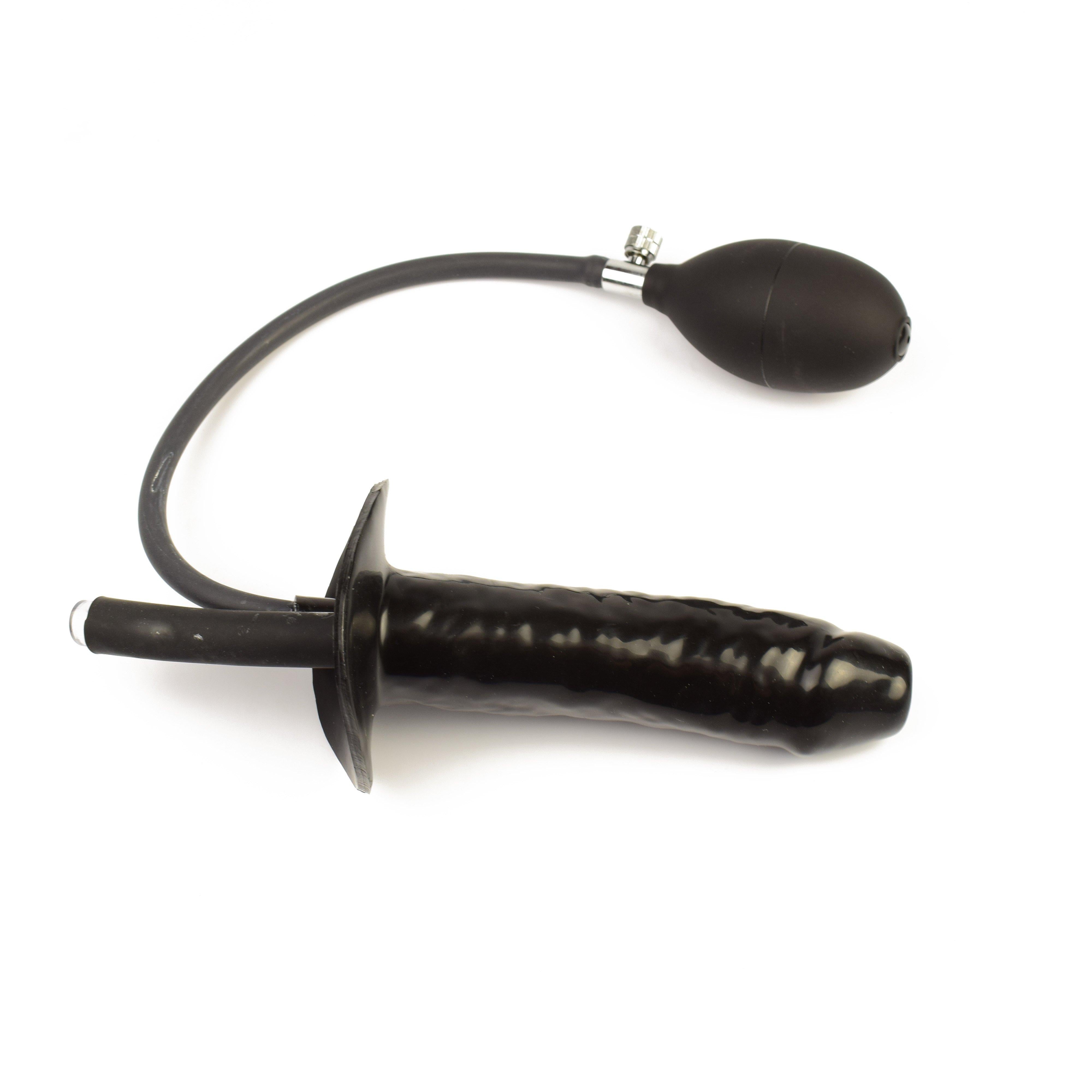 Rubberfashion Latex Anal Dildo, Enema Anal Dildo - Inflatable with Pump and Hose Connection - Extreme Anal Sex Dildo for Men, Women and Couples Rubberfashion Latex Anal Dildo, Enema Anal Dildo - Inflatable with Pump and Hose Connection - Extreme Anal Sex Dildo for Men, Women and Couples