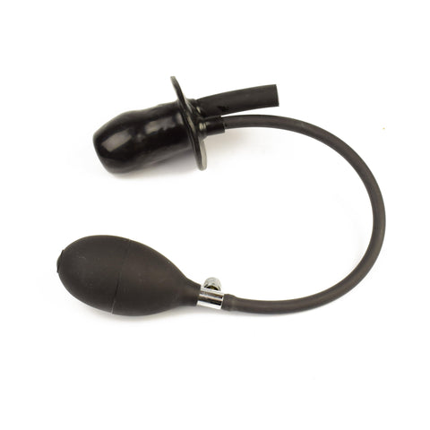Rubberfashion Latex Anal Dildo, Enema Anal Dildo XS - Inflatable with Pump and Hose Connection - Extreme Anal Sex Dildo for Men, Women and Couples