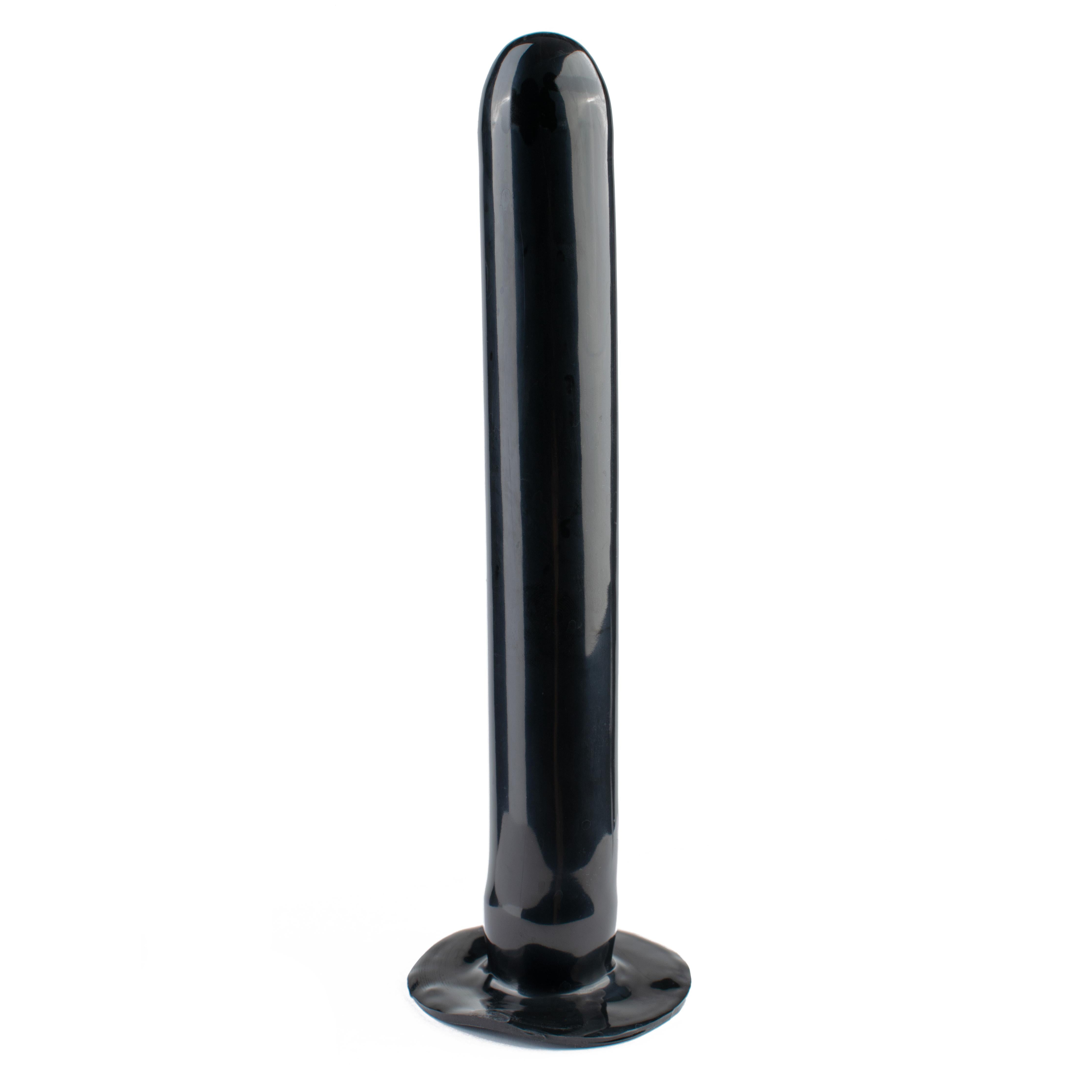 Rubberfashion Latex Butt Plug - Anal Plug - aufblasbarer Analplug mit Pumpe für Frauen und Männer 11,5 x 4,5 cm