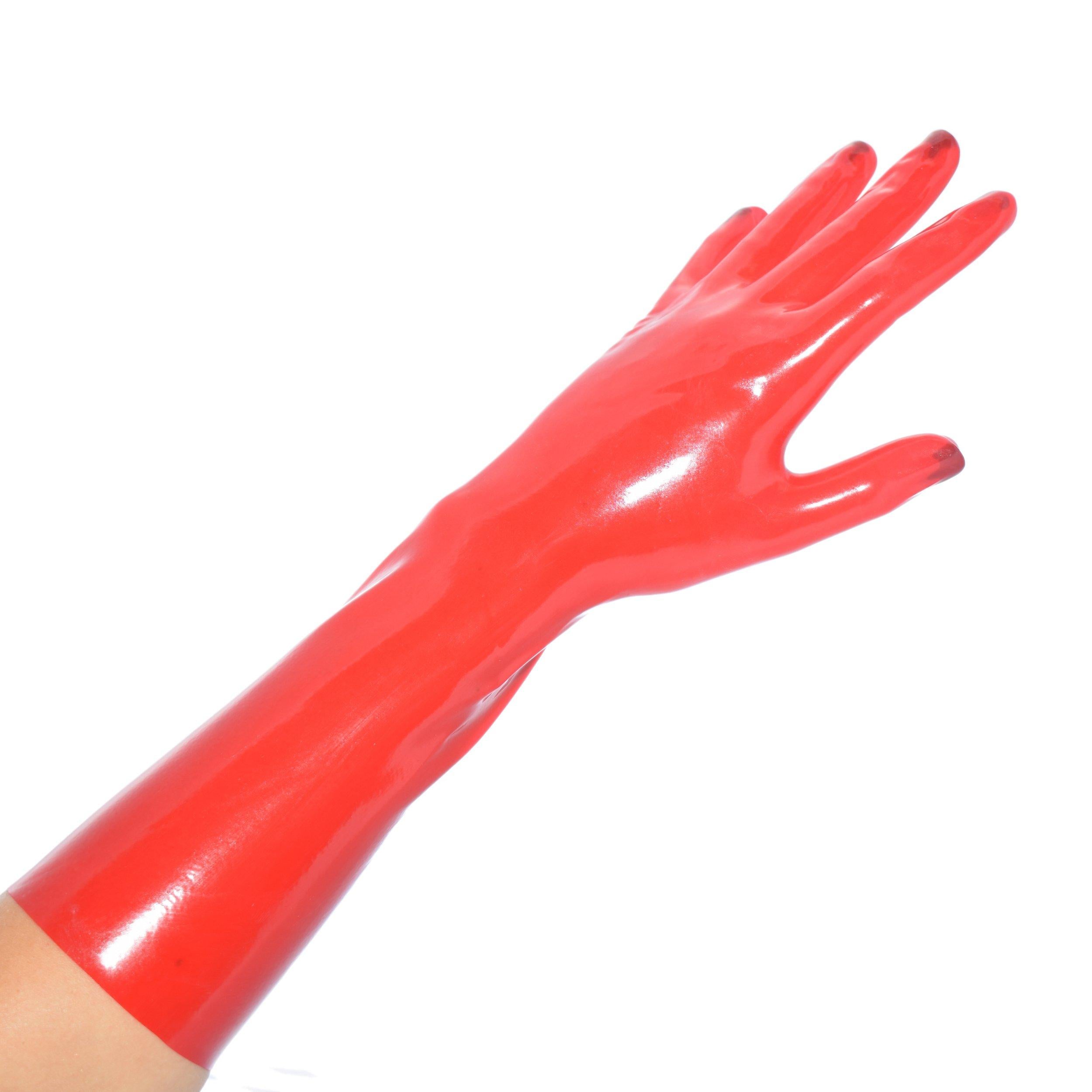 Rubberfashion Latex Handschuhe kurz - Sexy Rubber Gloves - kurze Latexhandschuhe bis Handgelenk für Damen und Herren