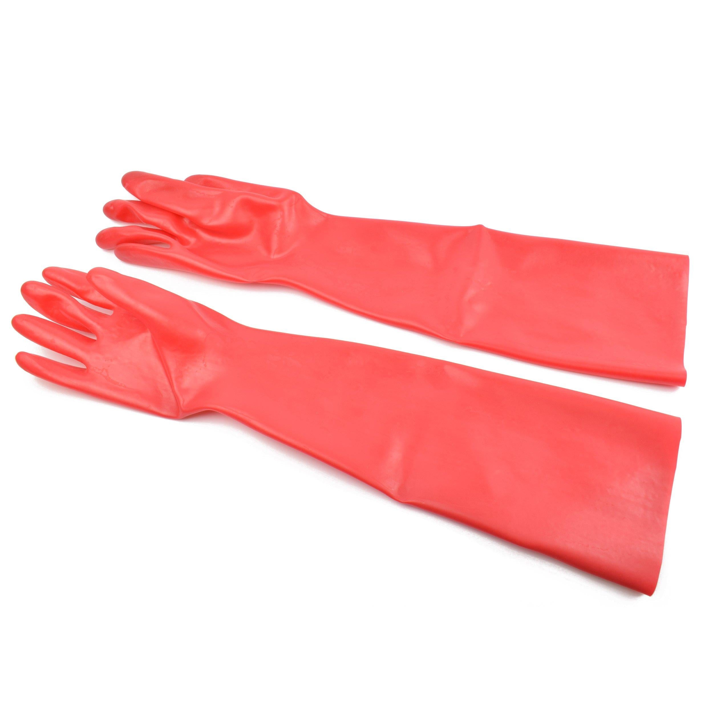 handschuhe zum fisten Rubberfashion lange Latex Handschuhe - Latexhandschuhe lang - heavy rubber