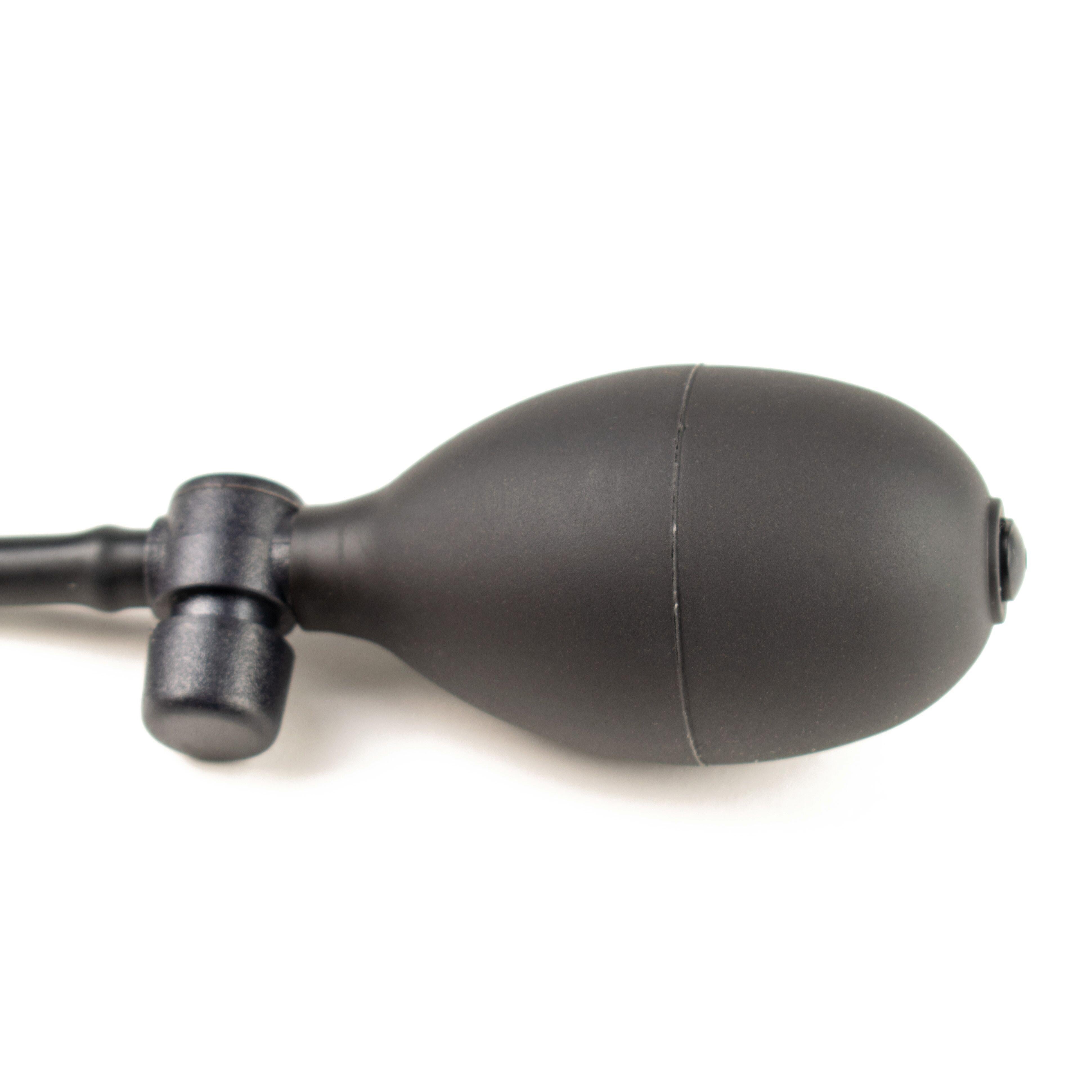 Rubberfashion Latex Butt Plug - Anal Plug XL - aufblasbarer Analplug mit Pumpe für Frauen und Männer