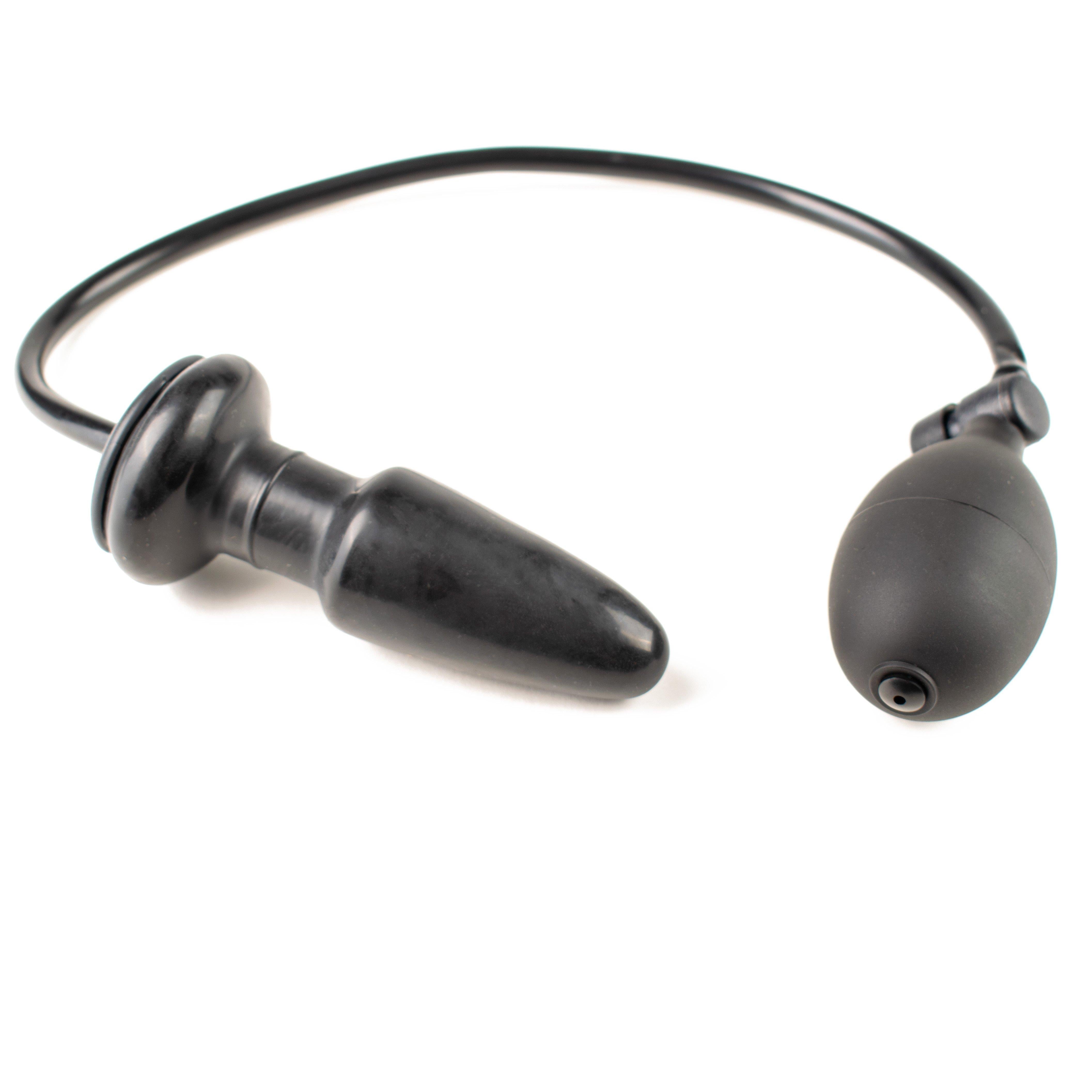 Rubberfashion Latex Butt Plug - Anal Plug - aufblasbarer Analplug mit Pumpe fr Frauen und Mnner Rubberfashion Latex Butt Plug - Anal Plug - aufblasbarer Analplug mit Pumpe fr Frauen und Mnner