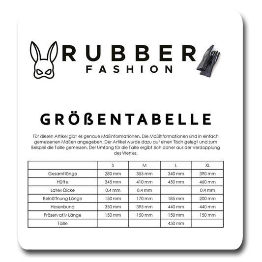 Rubberfashion Latex Slip - Reizwäsche oder Dessous für den Herren - Kurze sexy Hot Pants mit Penishülle