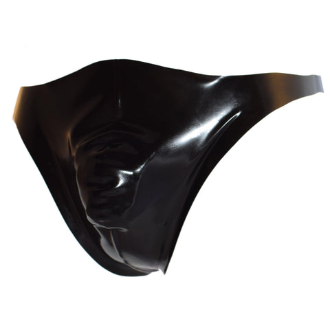 Rubberfashion Latex String - Sexy String Thong with Bulge - Rubber Slip - Latex Lingerie for Men
