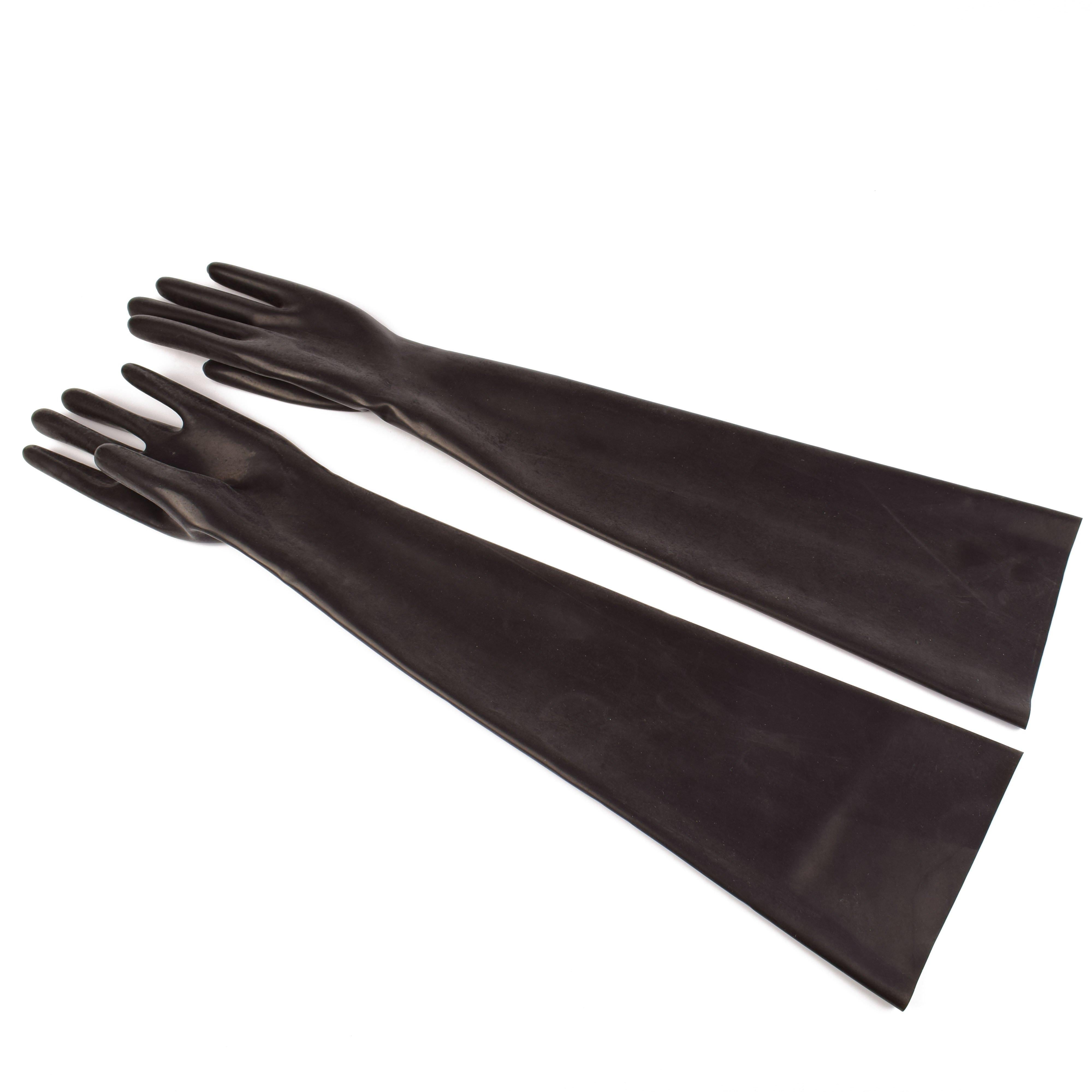 Elbow-length Latex Gloves - Sexy Rubberfashion Rubber Gloves picture