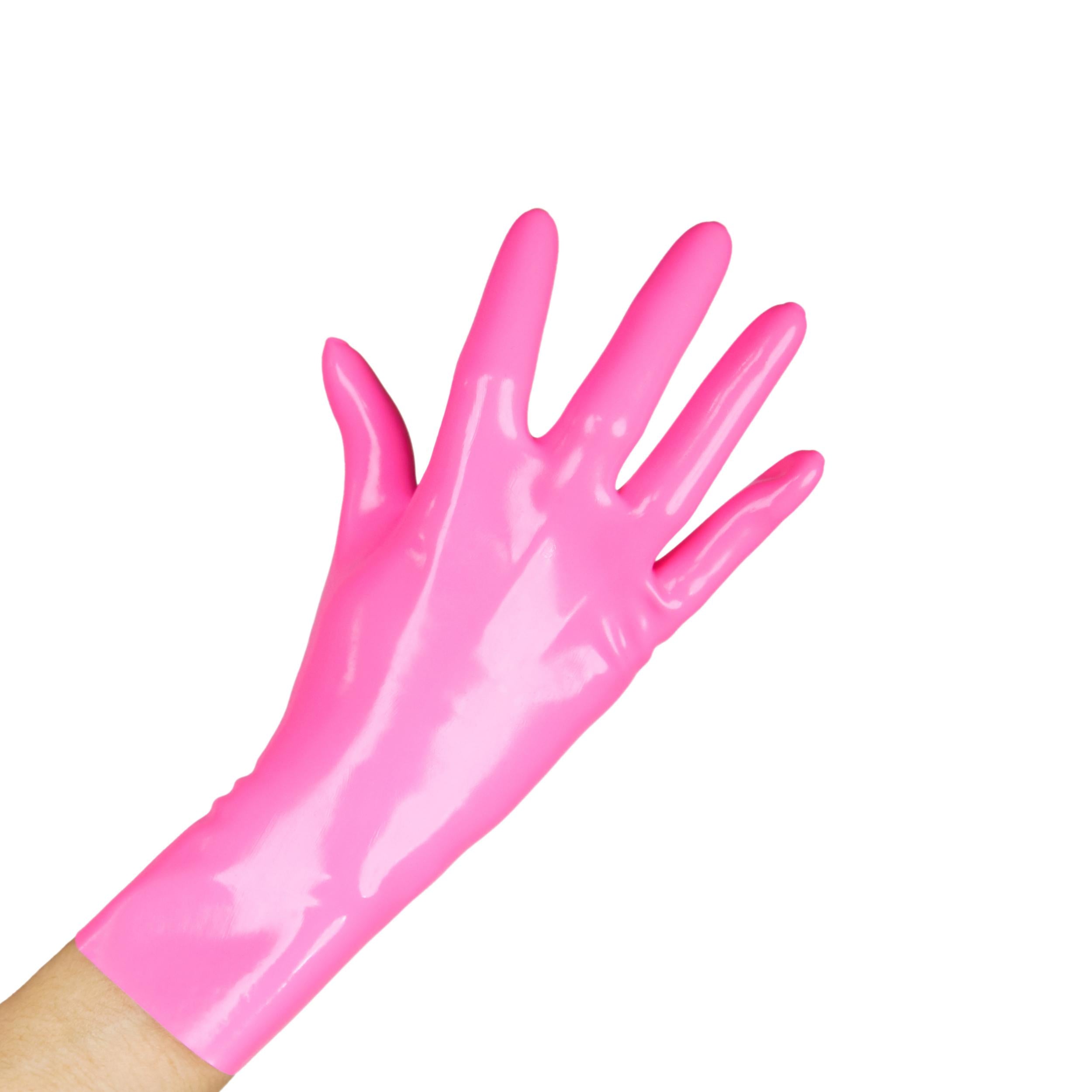Rubberfashion Latex Handschuhe kurz - Rubber Gloves - Sex Latexhandschuhe für Damen und Herren Paar