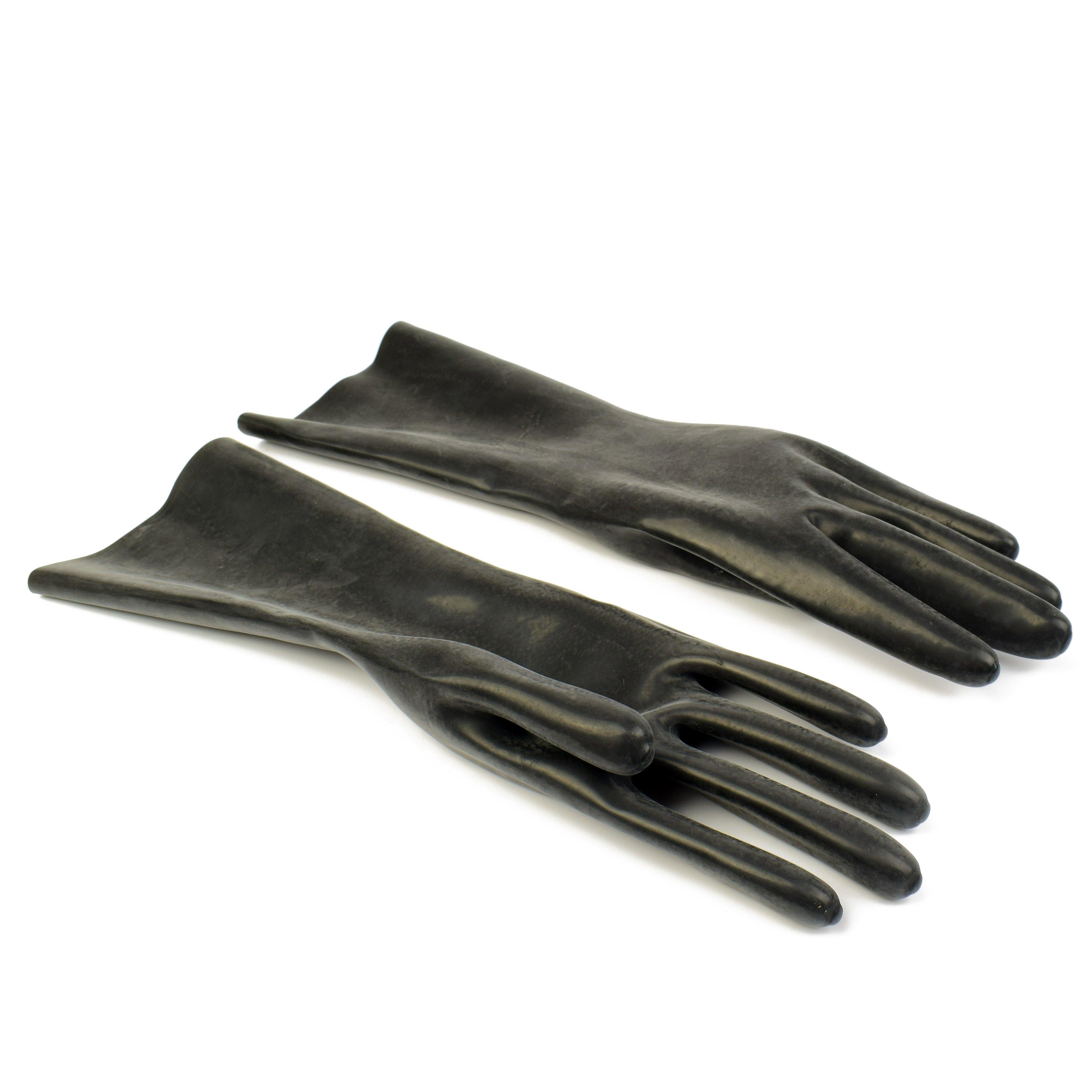 Rubberfashion Latex Handschuhe kurz - Rubber Gloves - Sex Latexhandschuhe für Damen und Herren Paar
