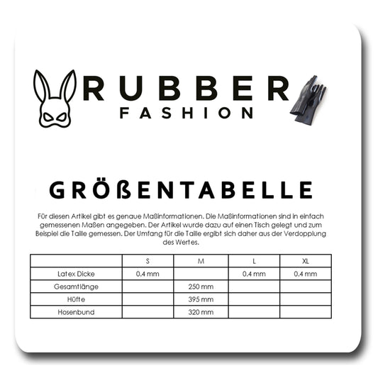 Rubberfashion Latex Slip - sexy Baby Rubber Slip - kurze Hotpants - Latex Dessous Damen und Herren