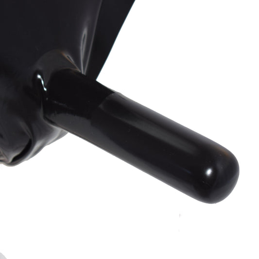 Rubberfashion Latex Slip - kurze sexy Rubber Pants mit Penishülle und Anal Innendildo - Dessous für Herren