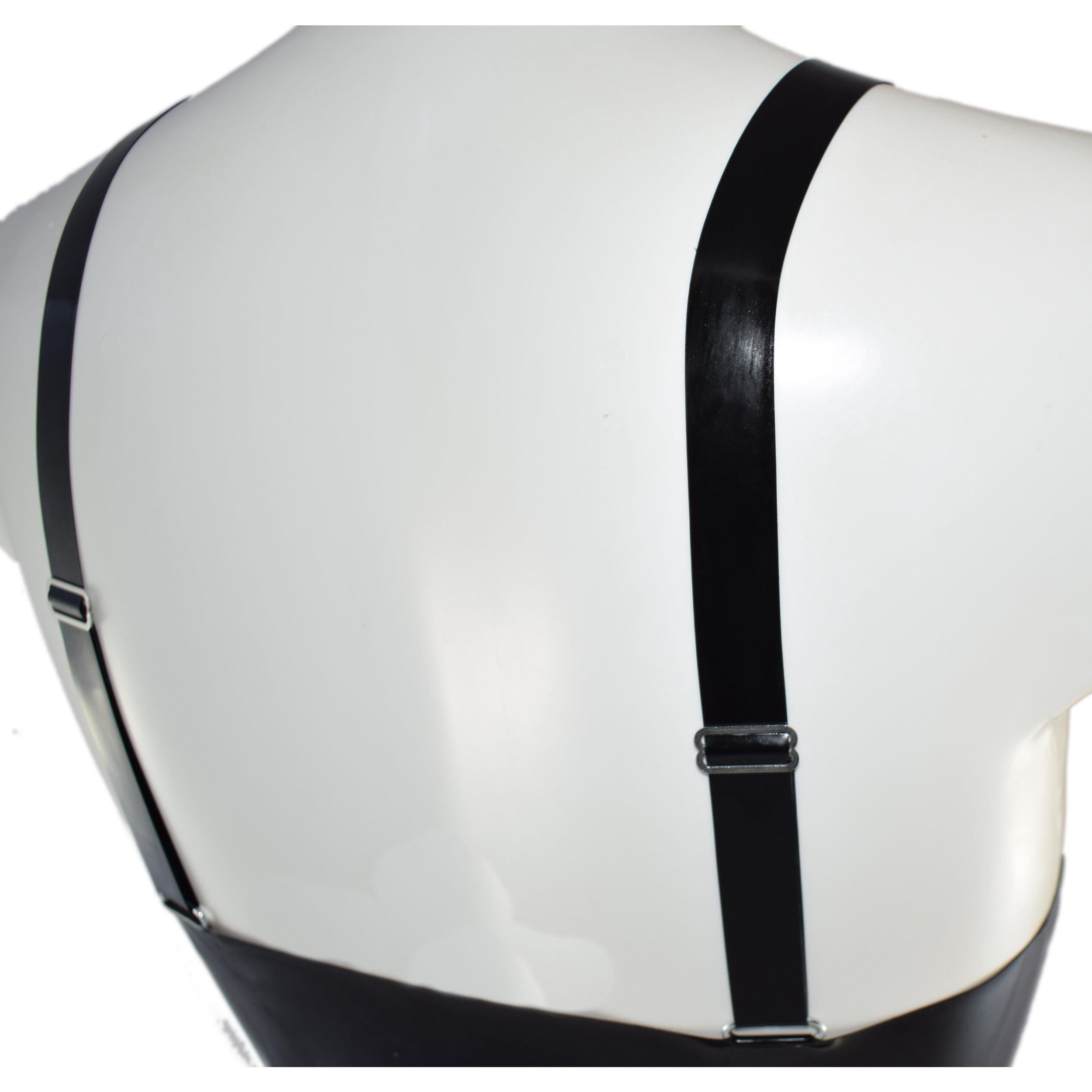 Rubberfashion Latex Bustier mit Cups offen - taillenlang - sexy Latex BH für Damen und Frauen