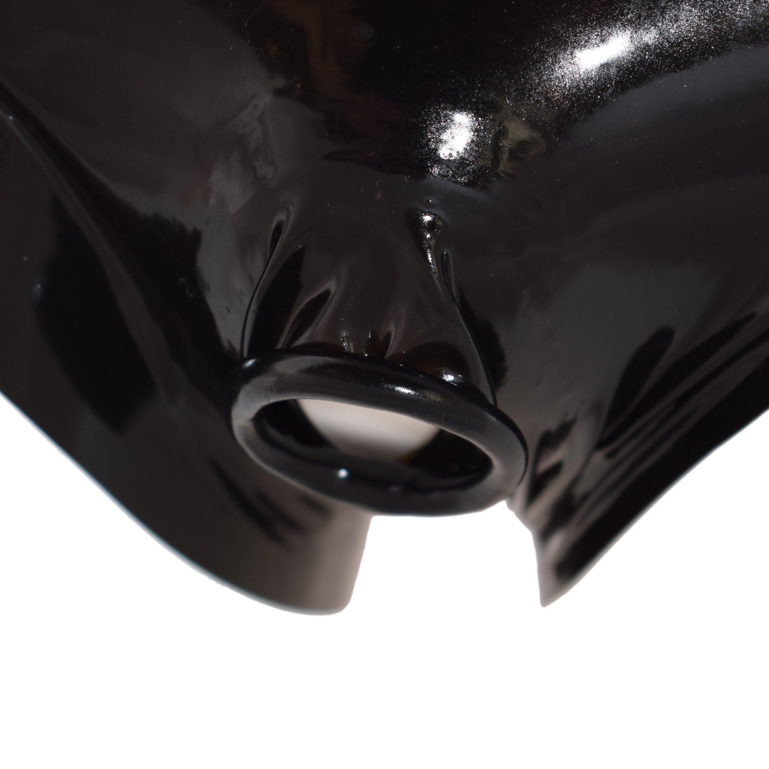 Rubberfashion Latex Slip mit Penis Ring - Latexslip für Herren und Männer - sexy Rubber Pants offen mit Penisring