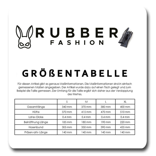 Rubberfashion sexy Latex Hot Pants - Hot Panty mit Penishülle - Dessous oder Reizwäsche für Herren