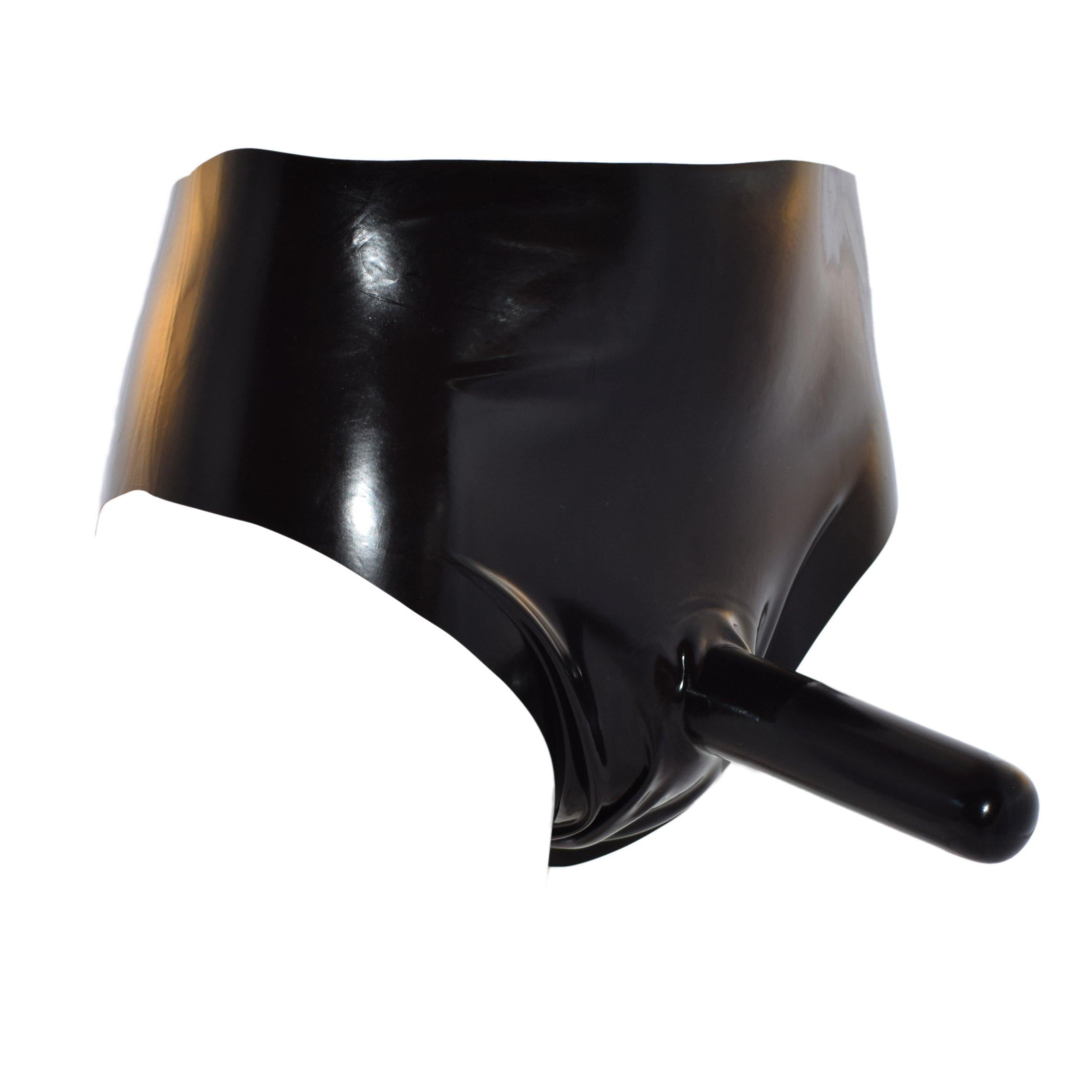 Rubberfashion Latex Slip - kurze sexy Pants mit Penishlle und aufblasbarer Dildo Anal - Rubber Dessous fr Herren Rubberfashion Latex Slip - kurze sexy Pants mit Penishlle und aufblasbarer Dildo Anal - Rubber Dessous fr Herren