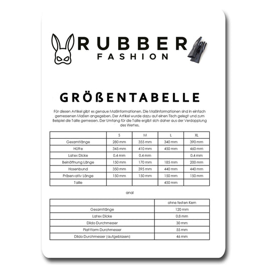 Rubberfashion Latex Slip - kurze sexy Pants mit Penishülle und aufblasbarer Dildo Anal - Rubber Dessous für Herren