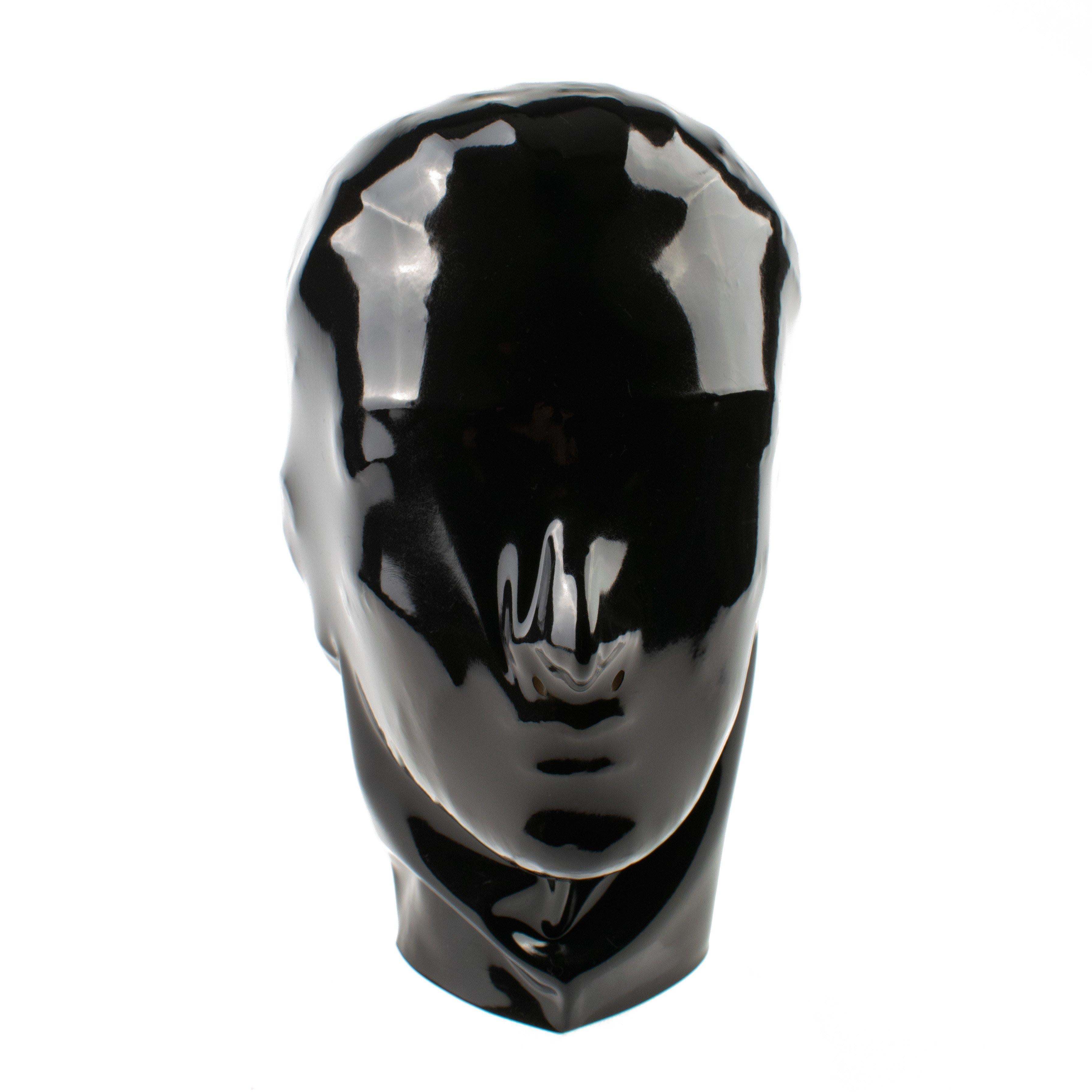 Rubberfashion Latex Maske - Latexmaske Haube mit Öffnungen für Nase für Damen und Herren