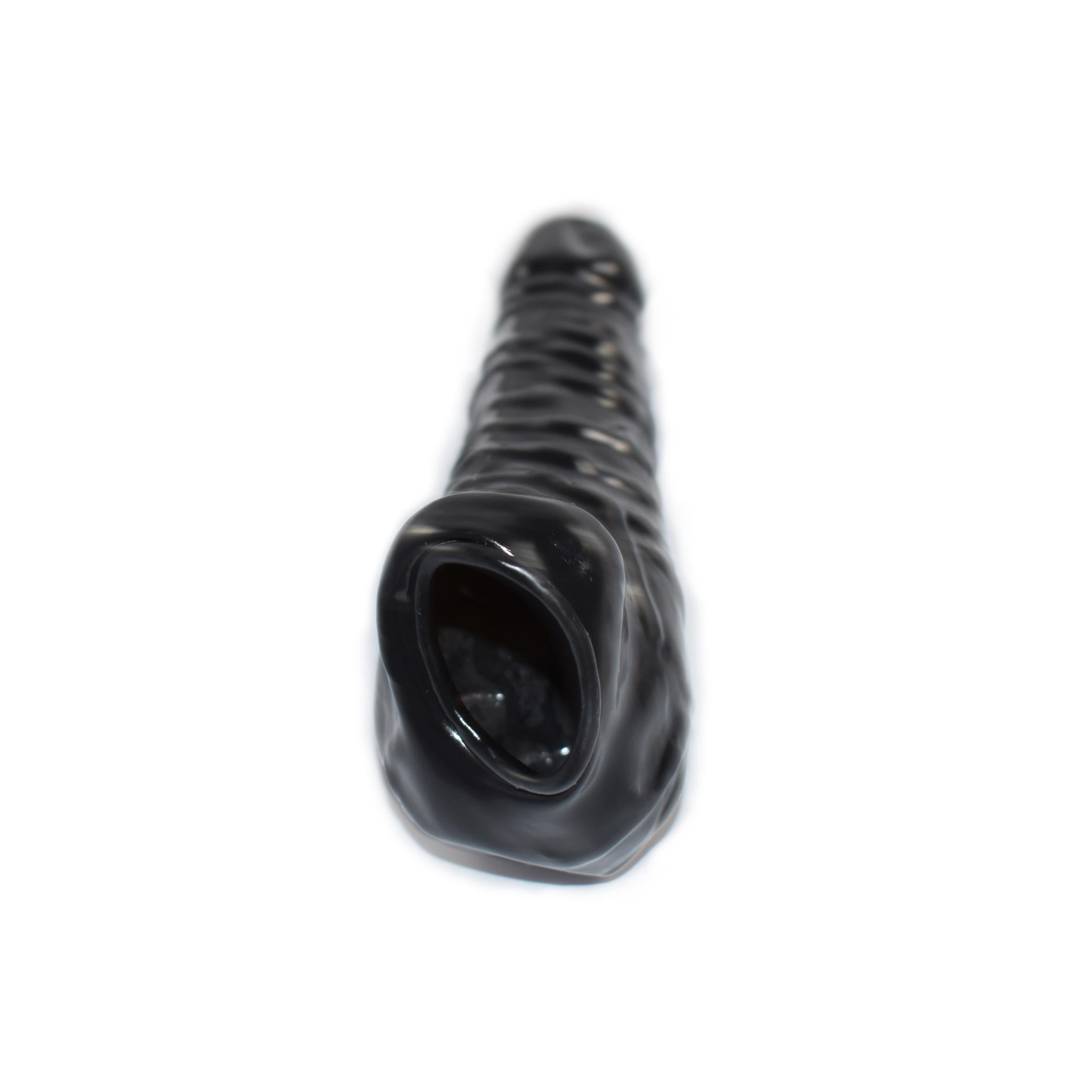 Rubberfashion Latex Pennishülle - Latex Pennis Hülle mit Hodensack - Condom realistisch für Herren 17 cm