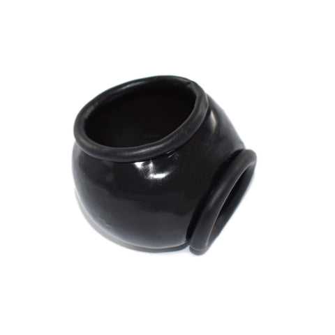Rubberfashion Latex Scrotum - Anatomical Latex Scrotum Cuff for Men 3.3 x 3.8 cm