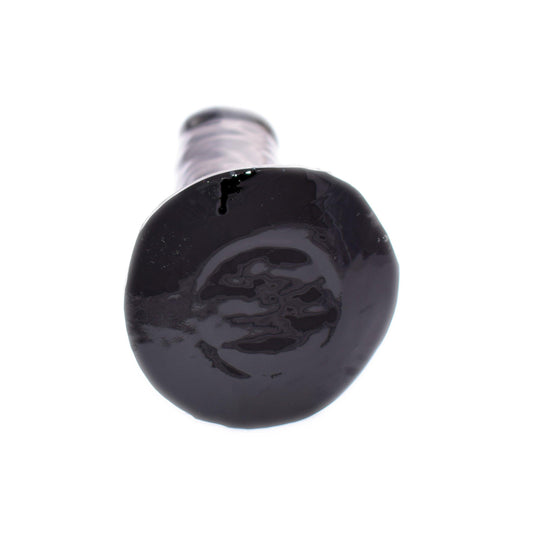 Rubberfashion Latex Dildo - Latexdildo - realistischer Dildo groß mit Klebefläche für Frauen und Männer 15,5 x 4,5 cm