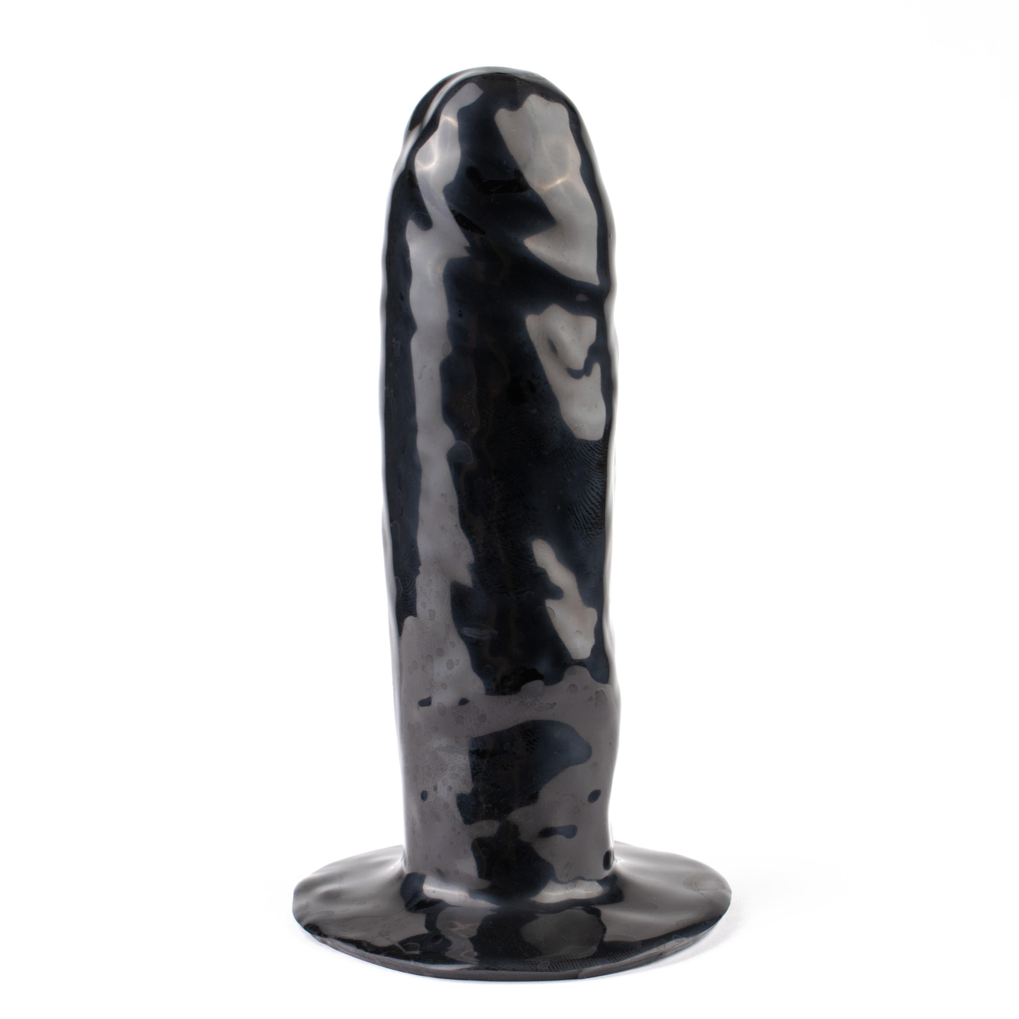 Rubberfashion Latex Dildo - aufblasbar mit Pumpe - realistischer Dildo geadert für Frauen und Männer 12 x 3 cm