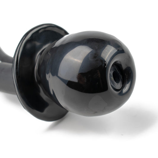 Rubberfashion Latex Knebel - Mundknebel aufblasbar - Gag mit Atemrohr und Pumpe für Damen und Herren