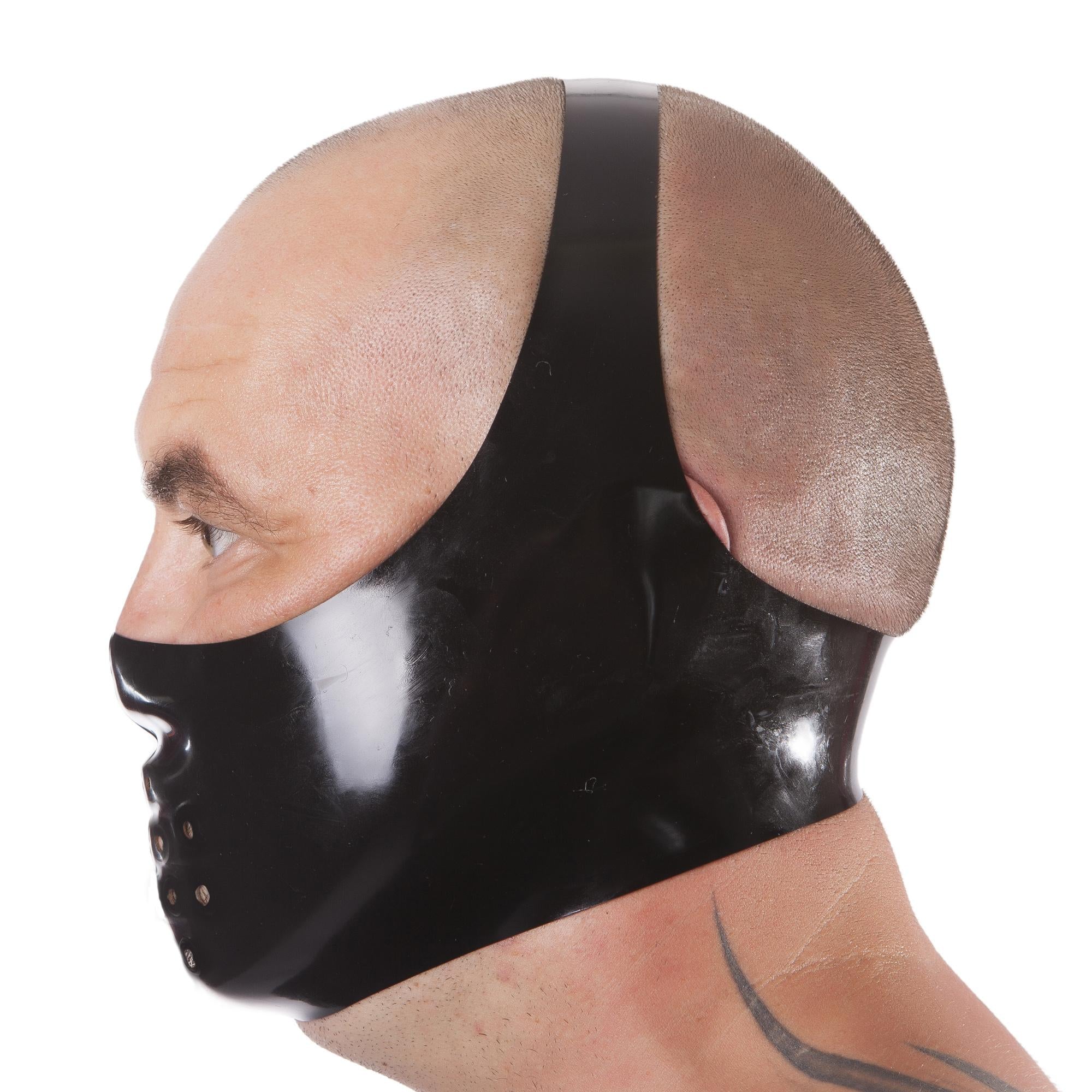 Rubberfashion Latex Hannibal Lecter Maske - Latex Maske Halloween mit Atemlöchern für Herren