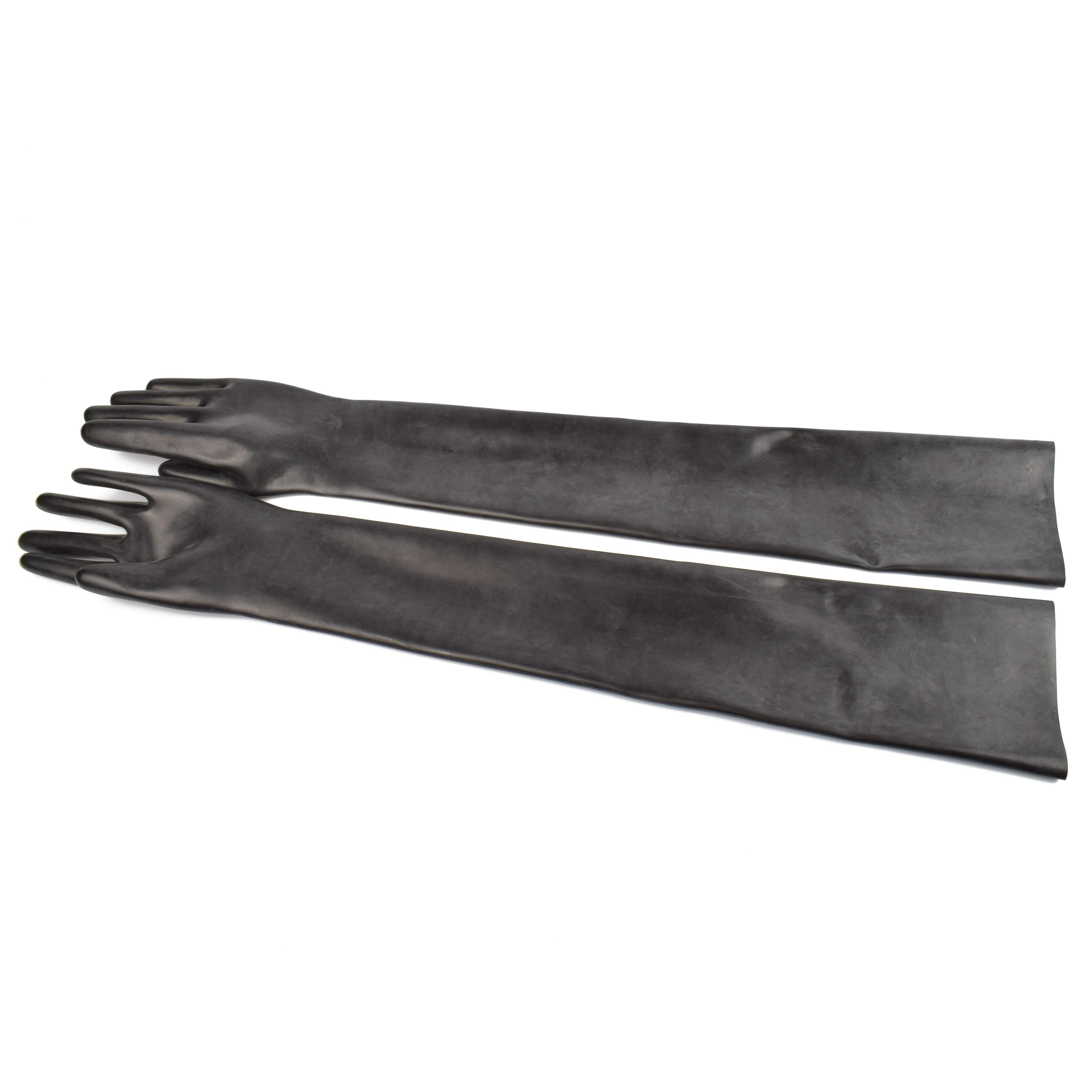 Rubberfashion Latex Handschuhe lang - Sexy Rubber Gloves - Sex Latexhandschuhe für Damen und Herren Paar