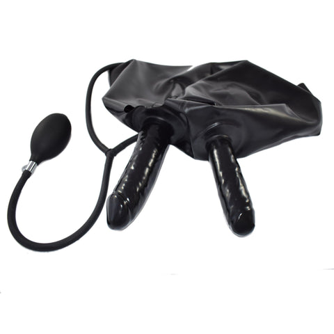 Rubberfashion Latex Slip - Short Sexy Rubber Slip - Inflatable Solid Anal and Vaginal Dildo - Latex Lingerie Women