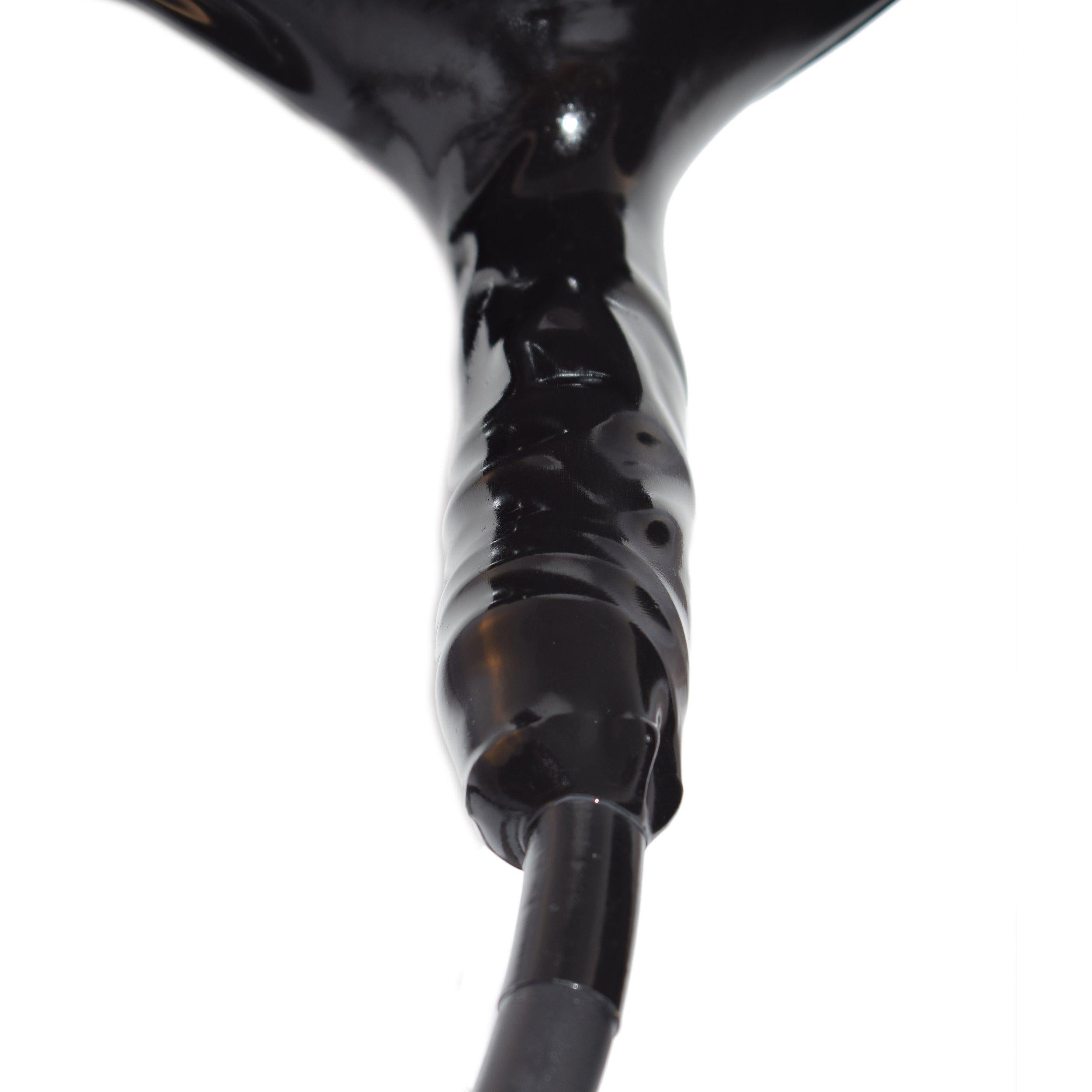 Rubberfashion Latex Slip - Kurze sexy Hot Pants mit Penishülle und Latex Maske - Rubber Dessous für den Herren