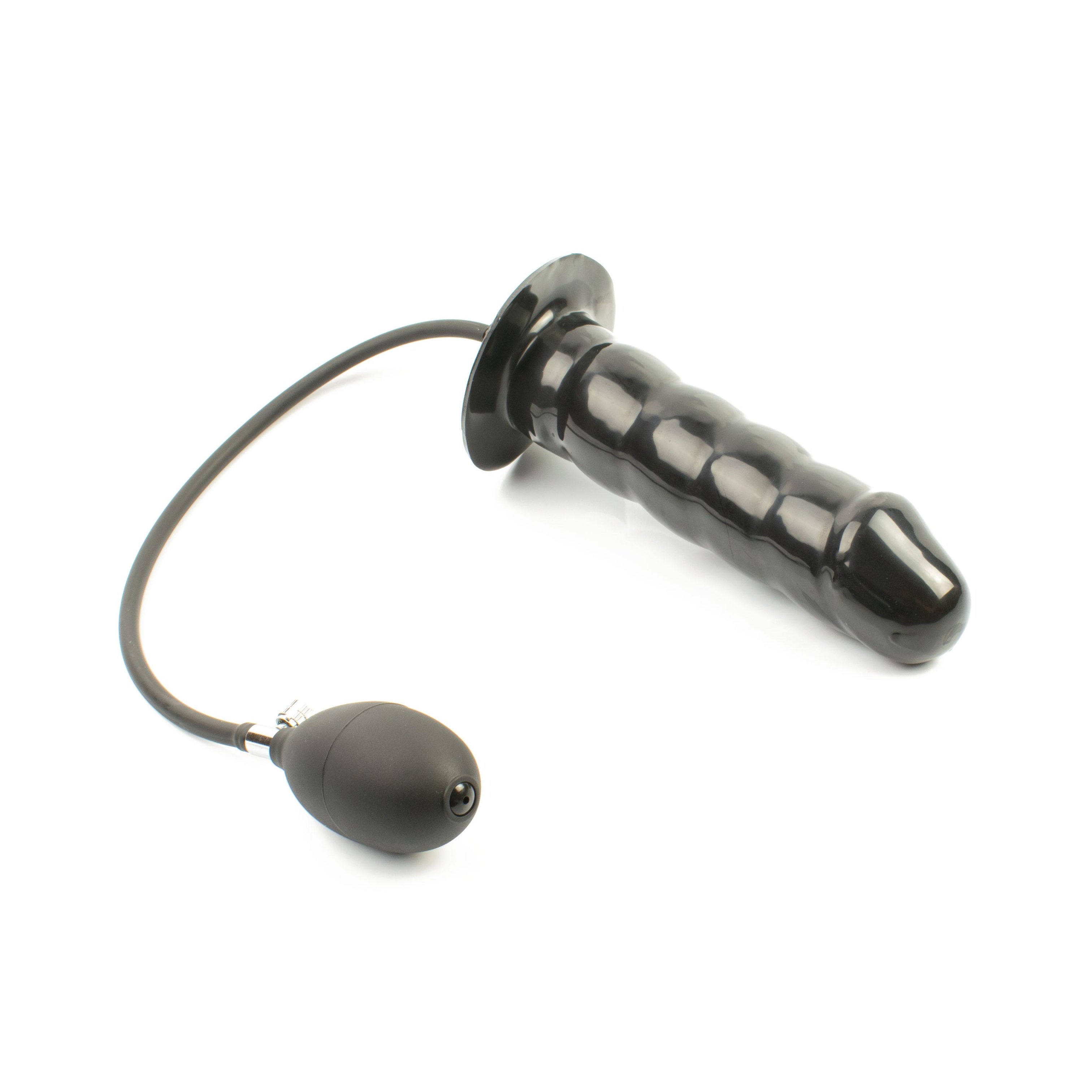 Rubberfashion Latex Dildo - Anal Plug gerippt