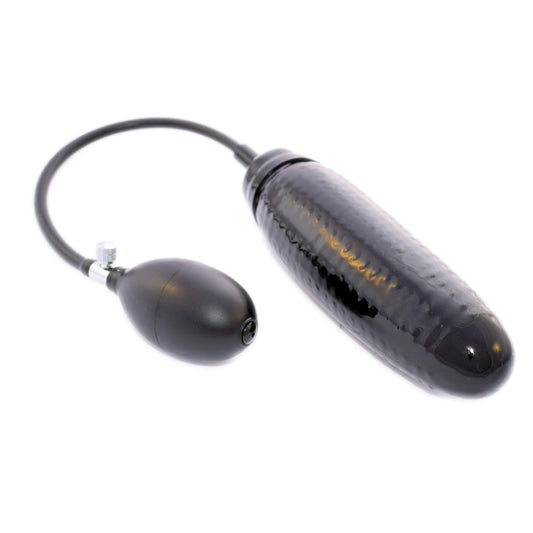 Rubberfashion Latex Dildo - realistischer Dildo Noppen Kaktus - aufblasbar mit Pumpe für Frauen und Männer 18 x 3,8 cm