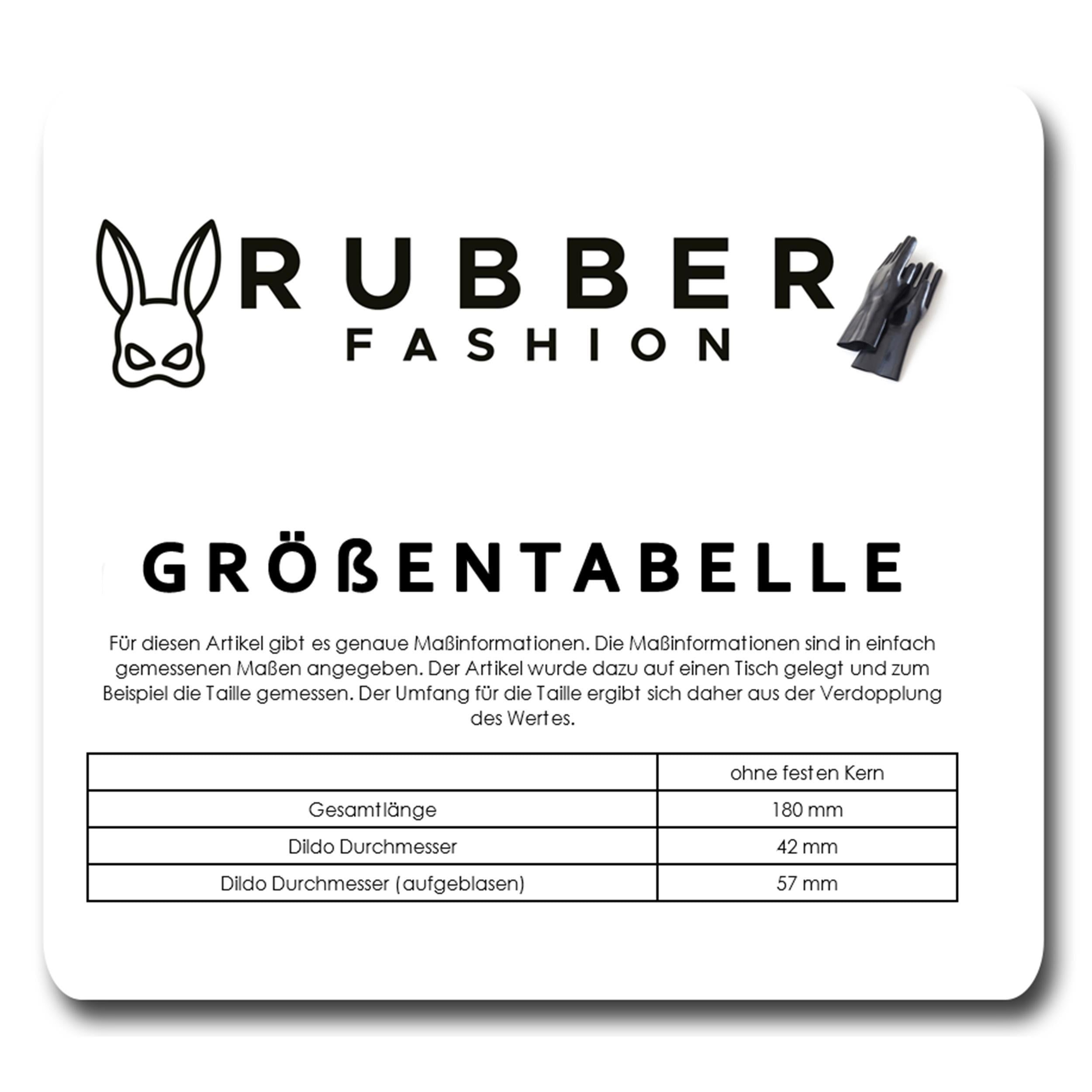 Rubberfashion Latex Dildo - realistischer Dildo Noppen Kaktus - aufblasbar mit Pumpe für Frauen und Männer 18 x 3,8 cm