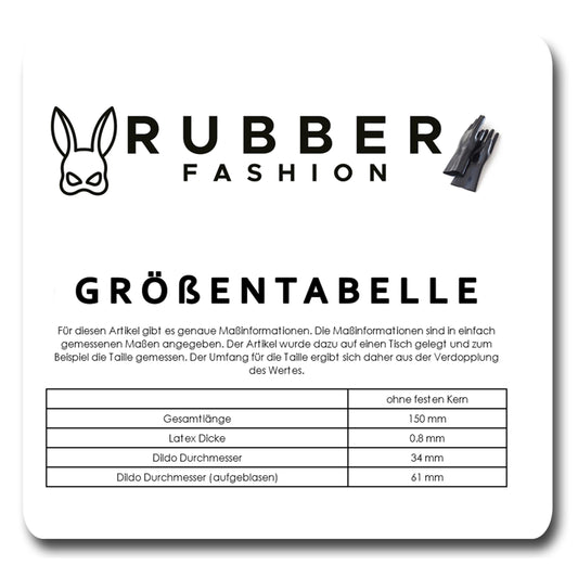 Rubberfashion Latex Analdildo aufblasbar, aufblasbarer Mini gerippter Anal Butt Dildo mit Pumpe für Frauen und Männer 14,8 x 4,1cm