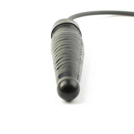 Rubberfashion Latex Analdildo aufblasbar, aufblasbarer Mini gerippter Anal Butt Dildo mit Pumpe für Frauen und Männer 17 x 4,1cm