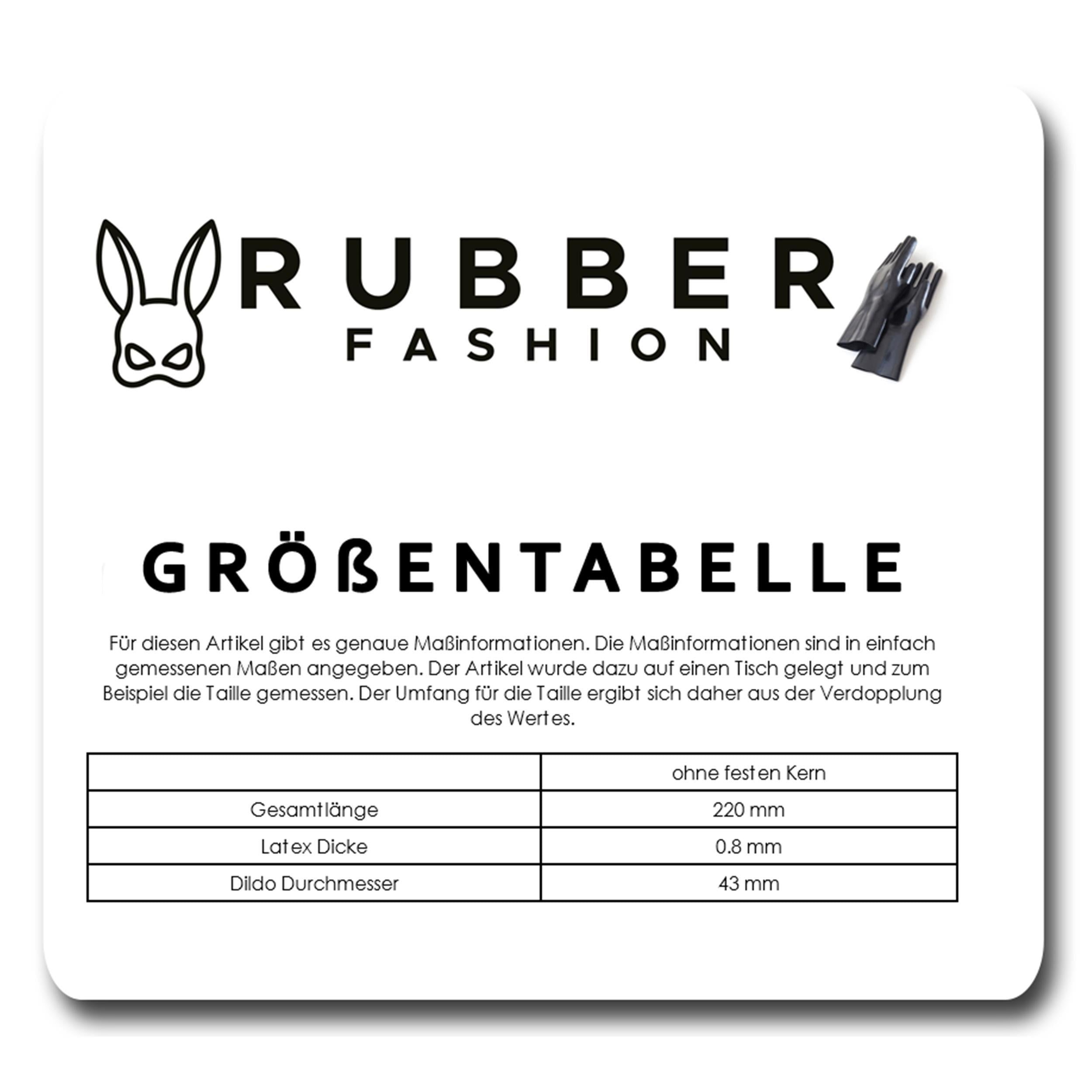 Rubberfashion Latex Analdildo aufblasbar, aufblasbarer Maxi gerippter Anal Butt Dildo mit Pumpe für Frauen und Männer 22,5 x 4,5cm