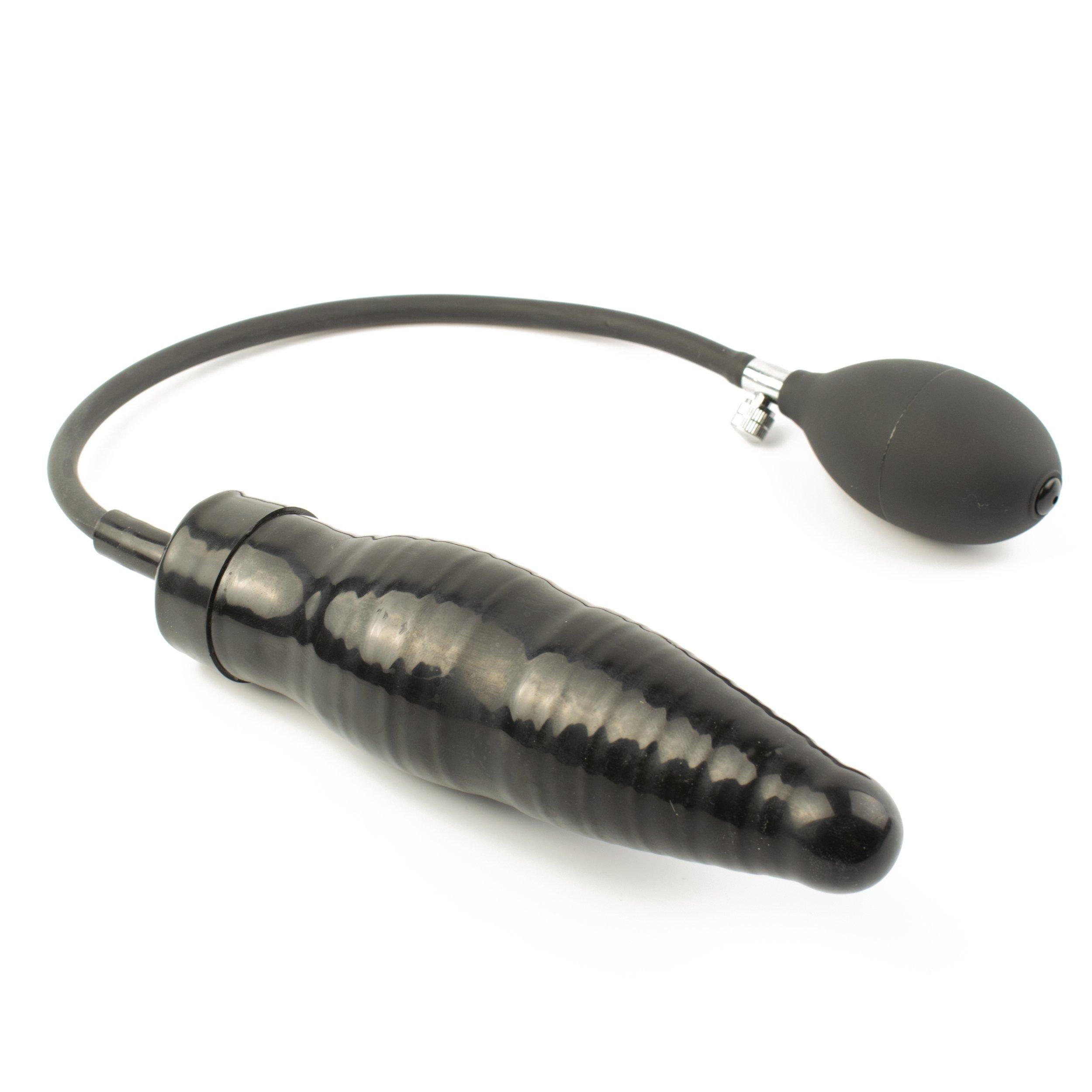 Rubberfashion Latex Analdildo aufblasbar, aufblasbarer Midi gerippter Anal Butt Dildo mit Pumpe fr Frauen und Mnner Rubberfashion Latex Analdildo aufblasbar, aufblasbarer Midi gerippter Anal Butt Dildo mit Pumpe fr Frauen und Mnner