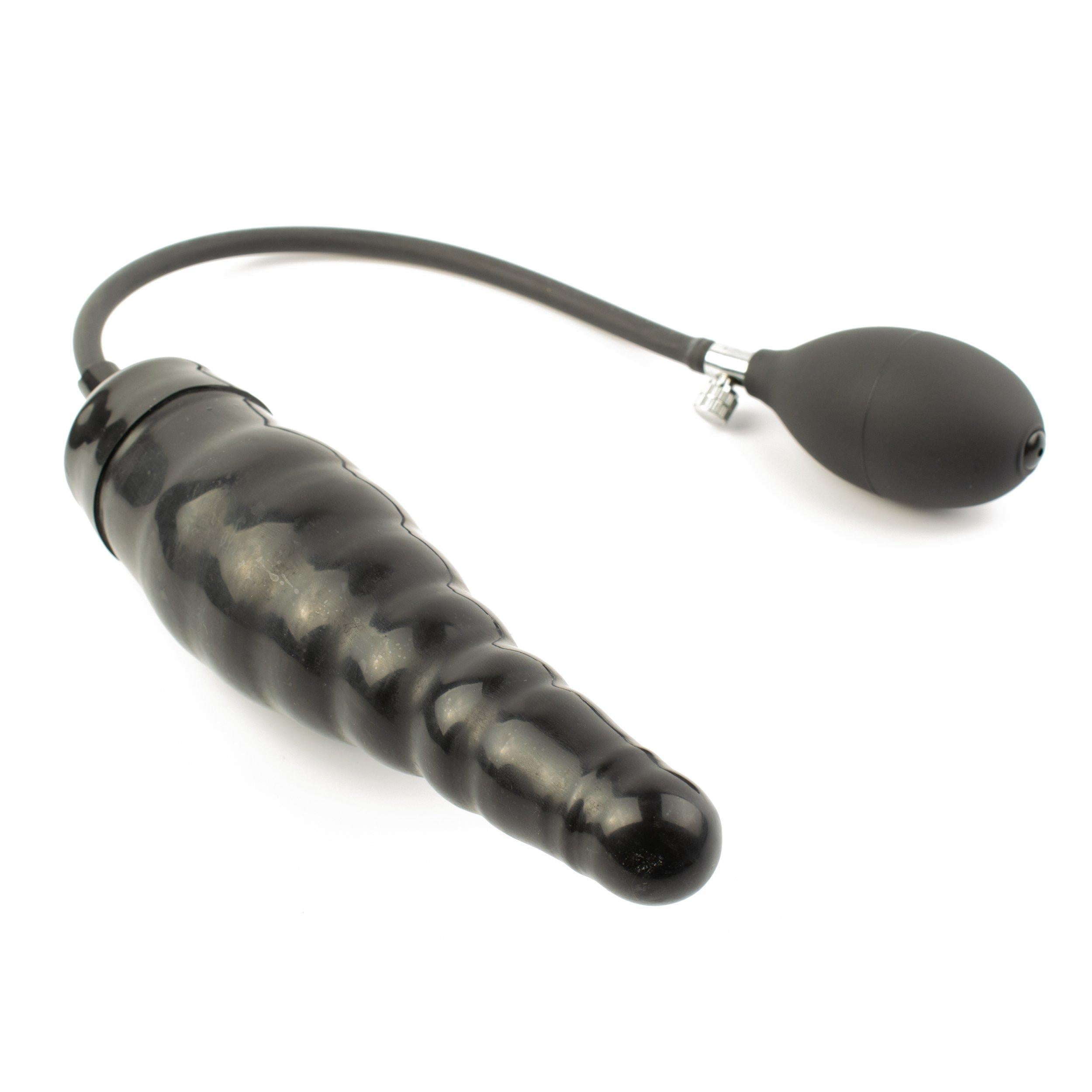 Rubberfashion Inflatable Maxi Ribbed Anal Butt Dildo with Pump for Women and Men 19 x 43cm Latex Anal Dildo Rubberfashion Inflatable Maxi Ribbed Anal Butt Dildo with Pump for Women and Men 19 x 43cm Latex Anal Dildo