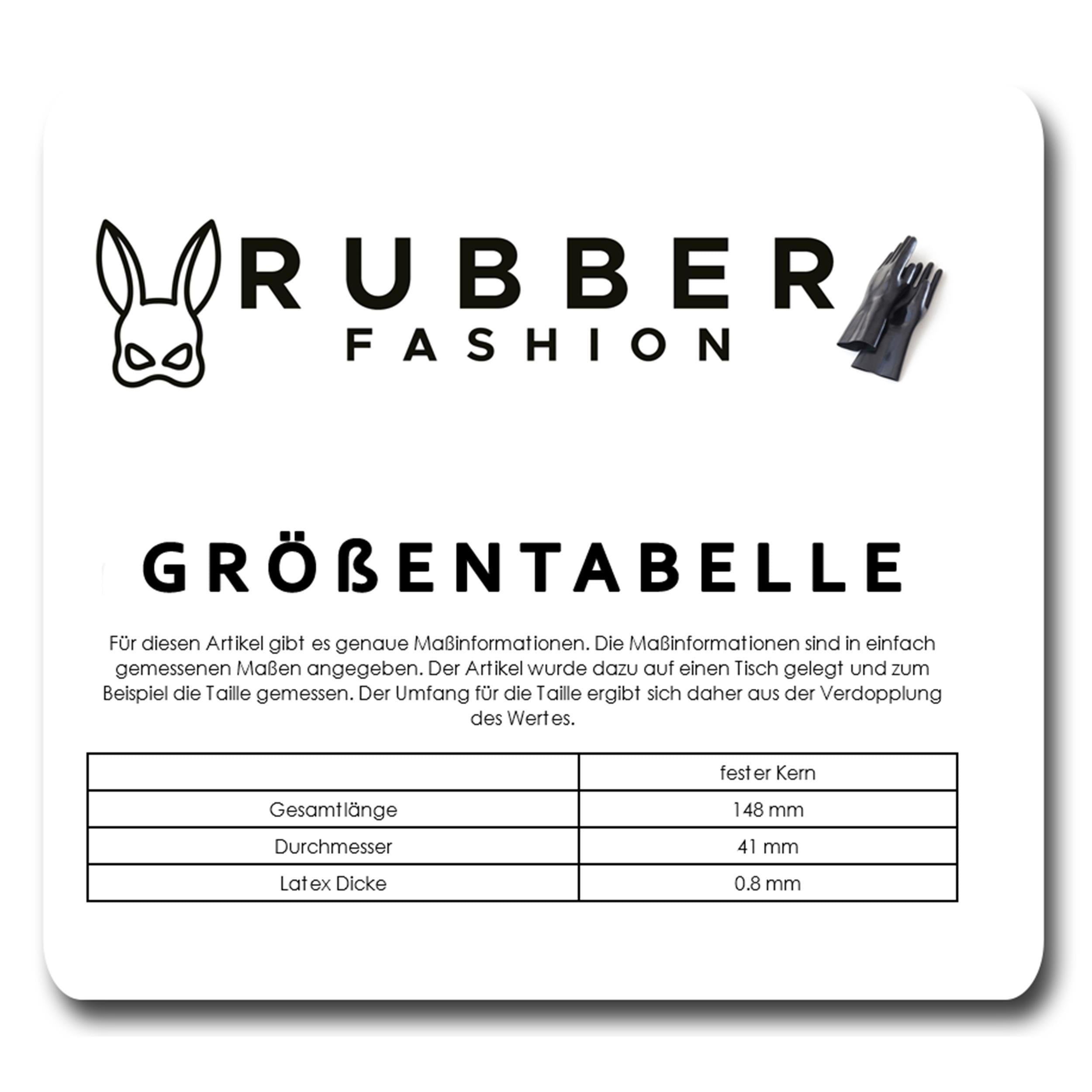 Rubberfashion Latex Analdildo aufblasbar, aufblasbarer Midi gerippter Anal Butt Dildo mit Pumpe für Frauen und Männer 14,8 x 4,1cm