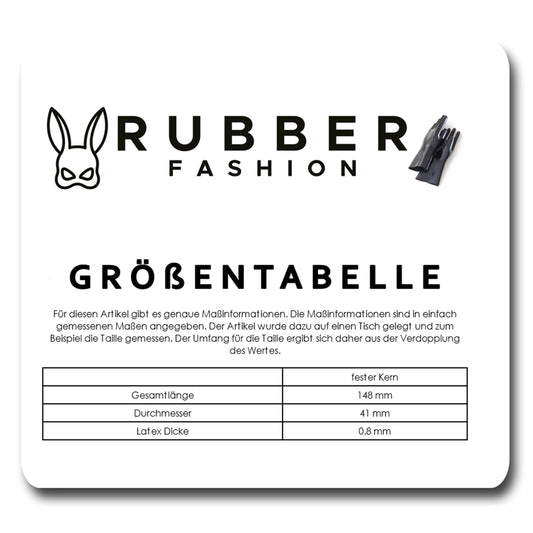 Rubberfashion Latex Analdildo aufblasbar, aufblasbarer Midi gerippter Anal Butt Dildo mit Pumpe für Frauen und Männer 14,8 x 4,1cm