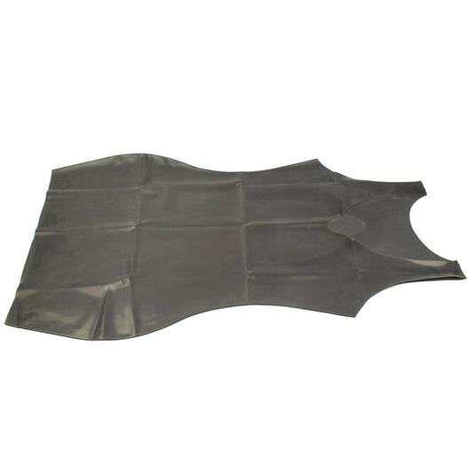 Rubberfashion Latex Mini Kleid - Latexkleid kurz - Arm frei mit Trägern und V-Ausschnitt - sexy Frauen Kleider für Damen