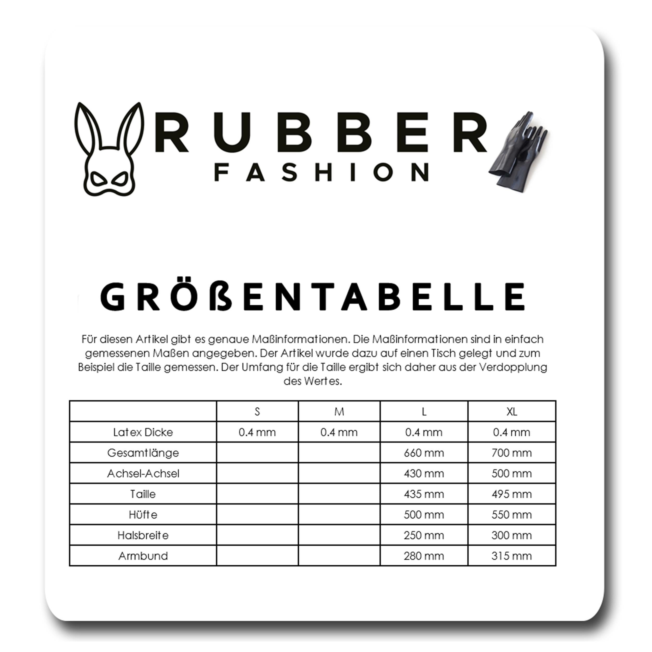 Rubberfashion Latex Hemd - sexy Rubber Damen Shirt ohne Ärmel - für Frauen