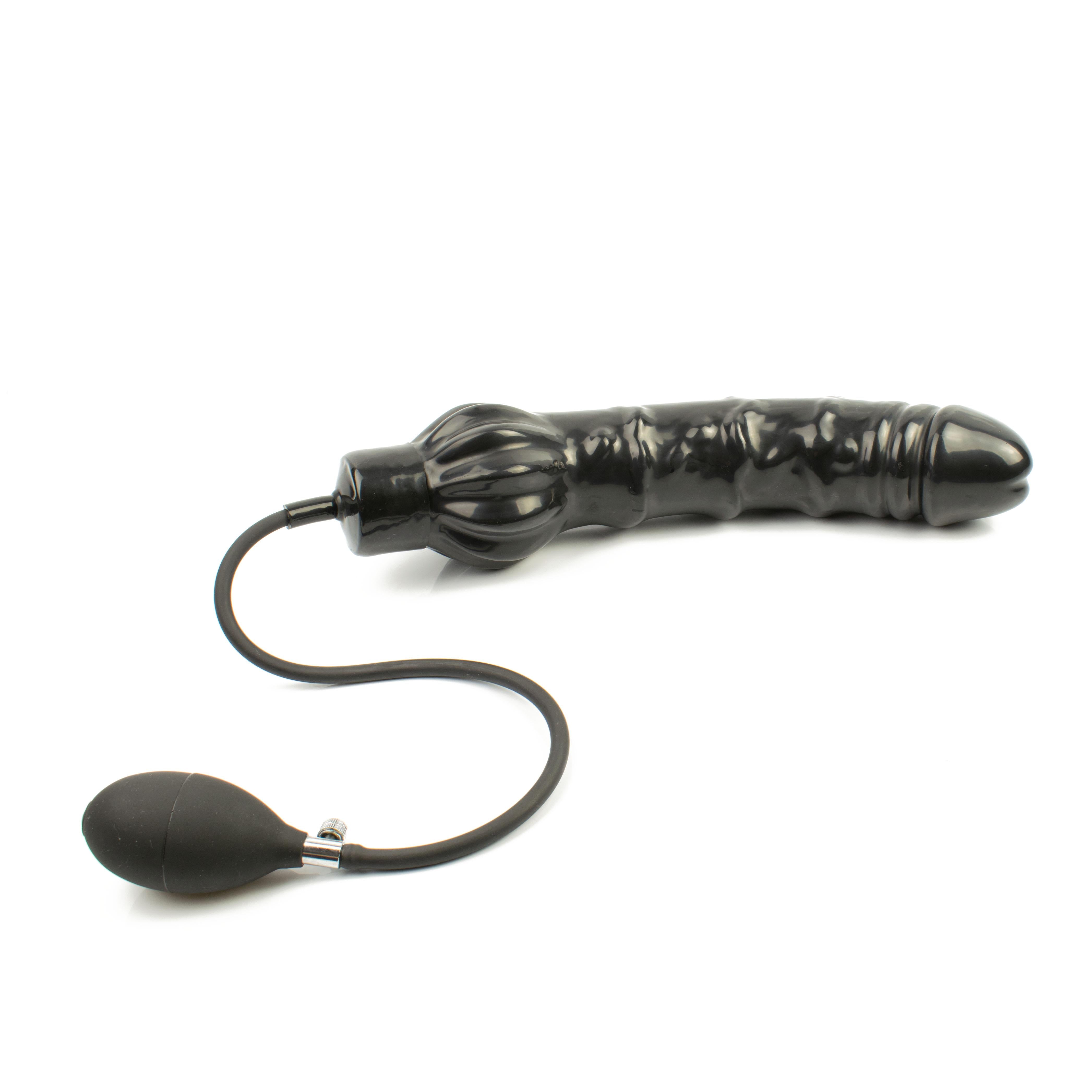 Rubberfashion Latex Anal Dildo - realistischer Dildo XXXL - Plug aufblasbar extrem gro mit Pumpe fr Frauen und Rubberfashion Latex Anal Dildo - realistischer Dildo XXXL - Plug aufblasbar extrem gro mit Pumpe fr Frauen und