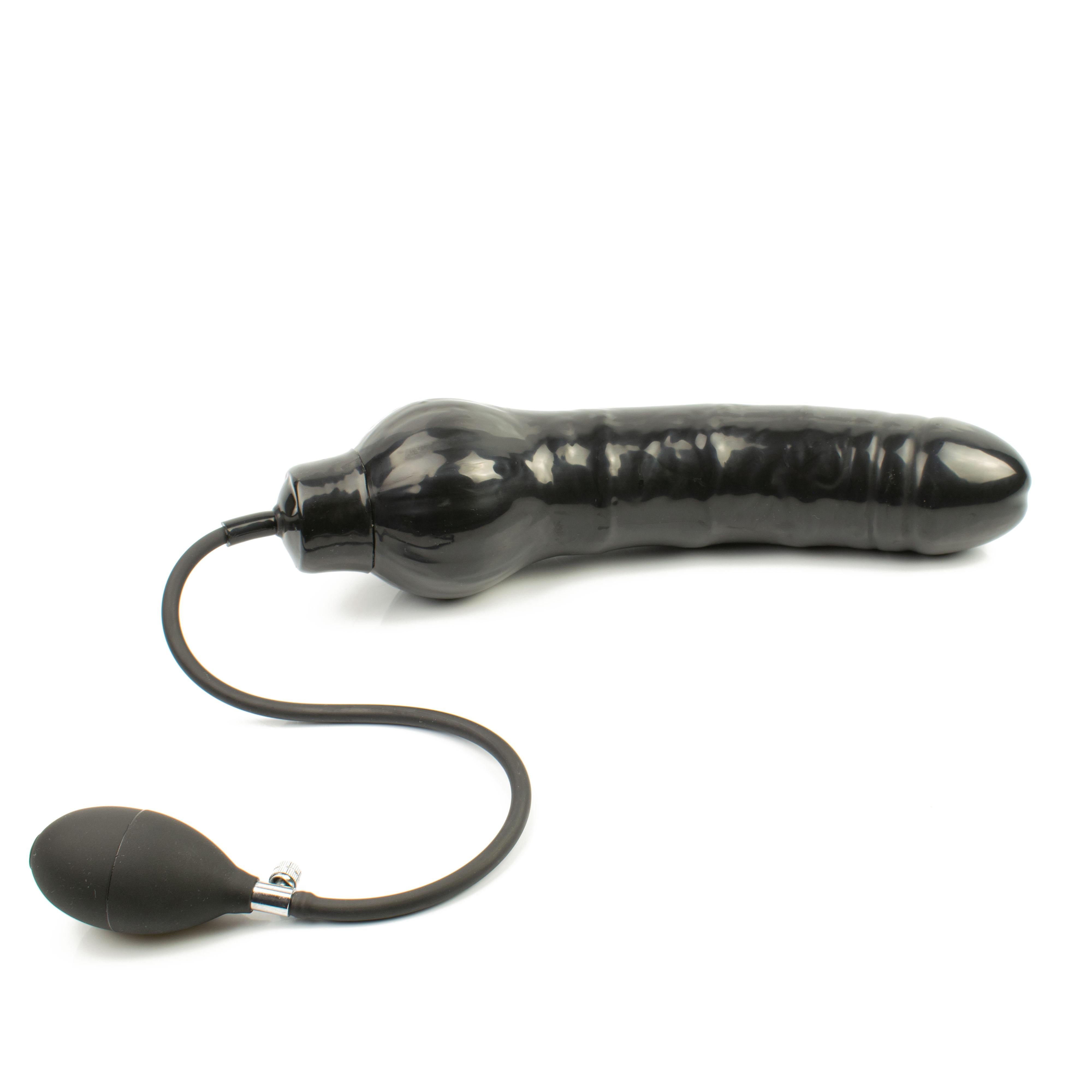 Rubberfashion Latex Anal Dildo - realistischer Dildo XXXL - Plug aufblasbar extrem gro mit Pumpe fr Frauen und Rubberfashion Latex Anal Dildo - realistischer Dildo XXXL - Plug aufblasbar extrem gro mit Pumpe fr Frauen und