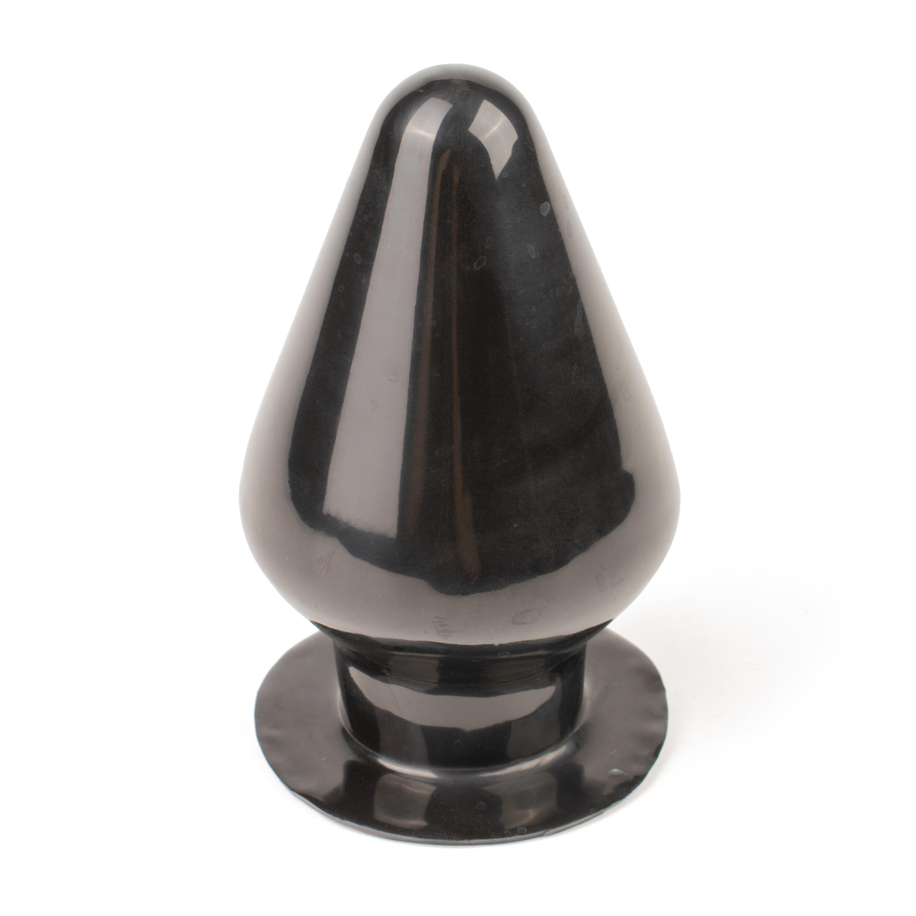 Rubberfashion Latex Analplug groß, Anal Butt Plug Extrem XXXL für Frauen und Männer 15 x 9cm