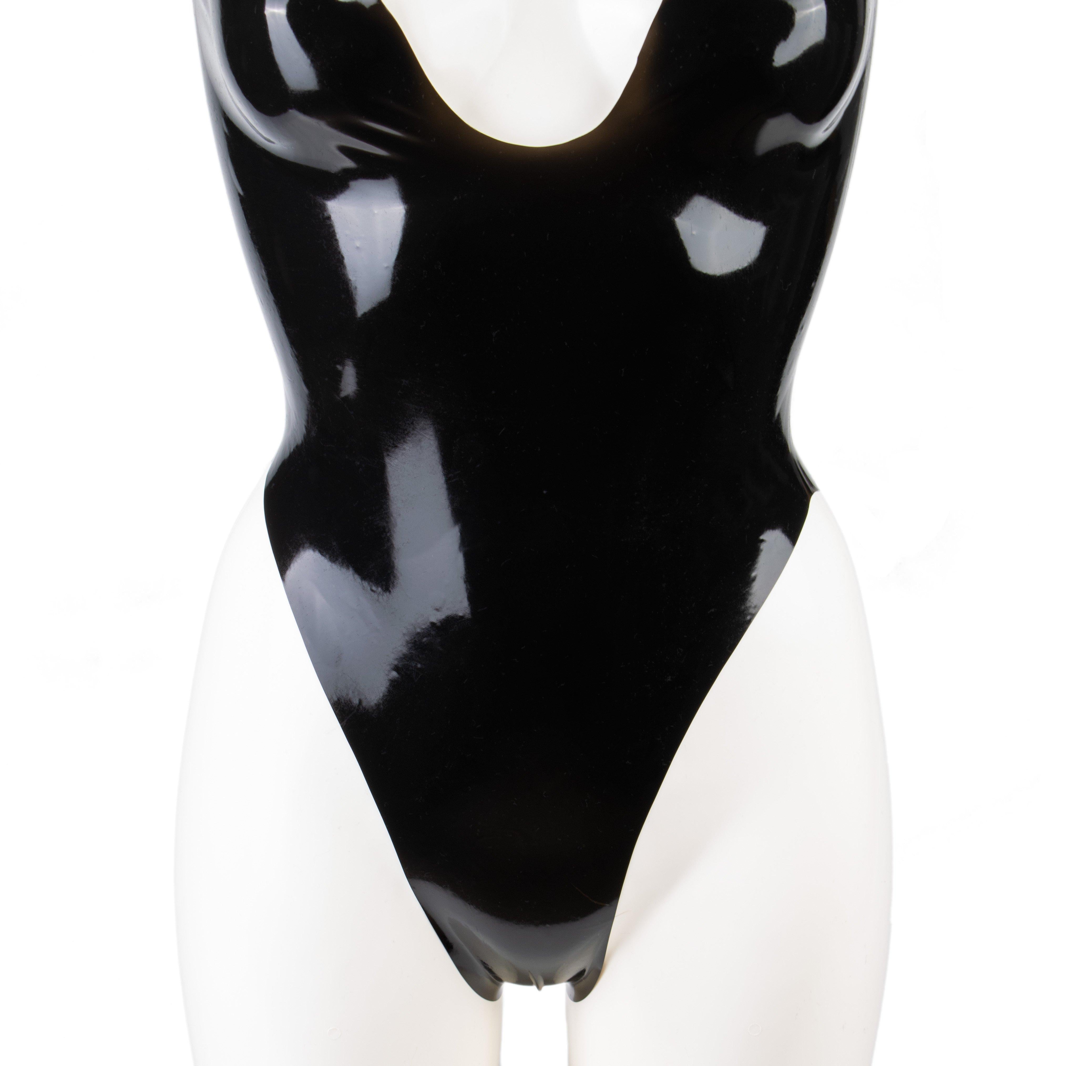 Rubberfashion Latex Body - sexy Latexbody - Schritt offen - Low Cut für Damen